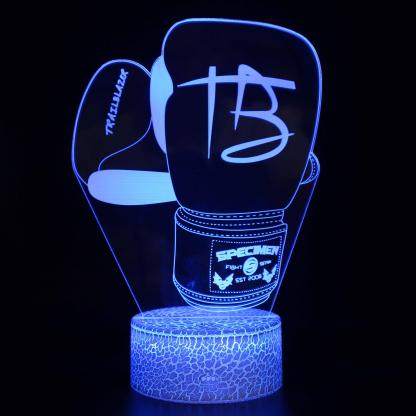 Boxing Gloves 3D Optical Illusion Lamp - 3D Optical Lamp