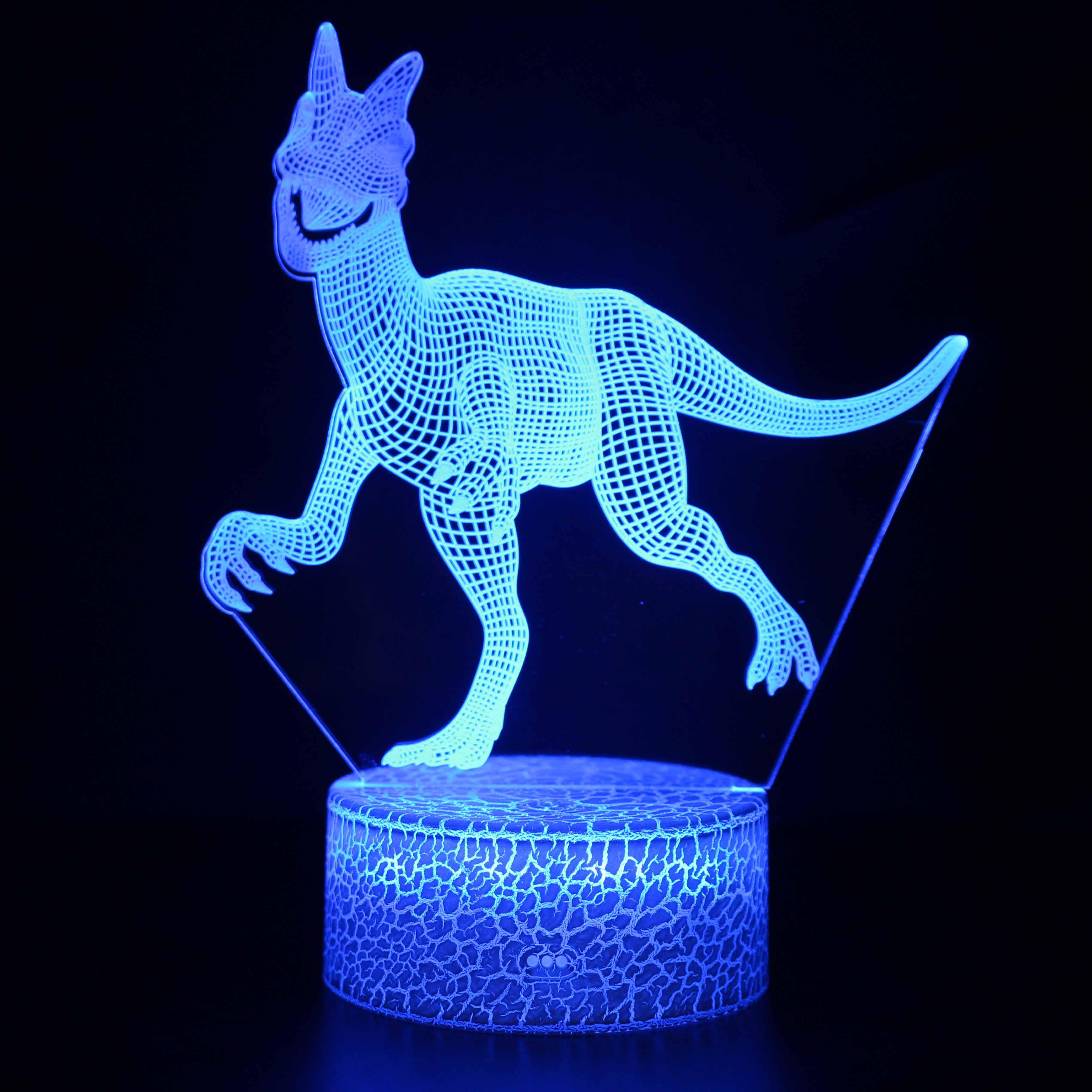 Realistic Funny Dinosaur 3D Optical Illusion Lamp-3D Optical Lamp