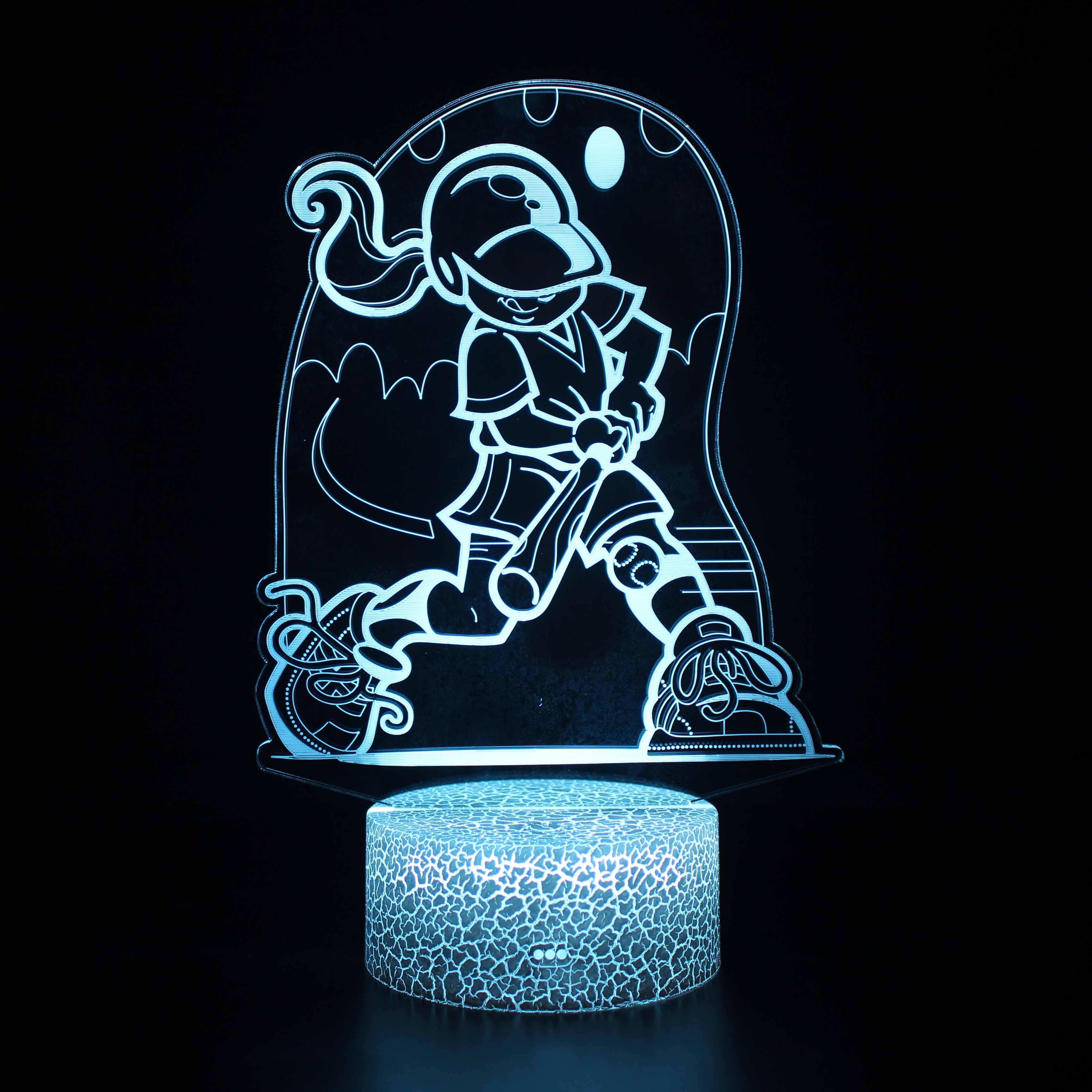 Baseball Kid LED Lamp-3D Optical Lamp