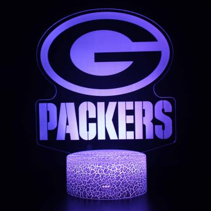 Green Bay Packers 3D Optical Illusion Lamp - 3D Optical Lamp