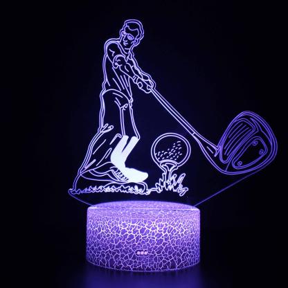 Golfer Optical Illusion Lamp-3D Optical Lamp