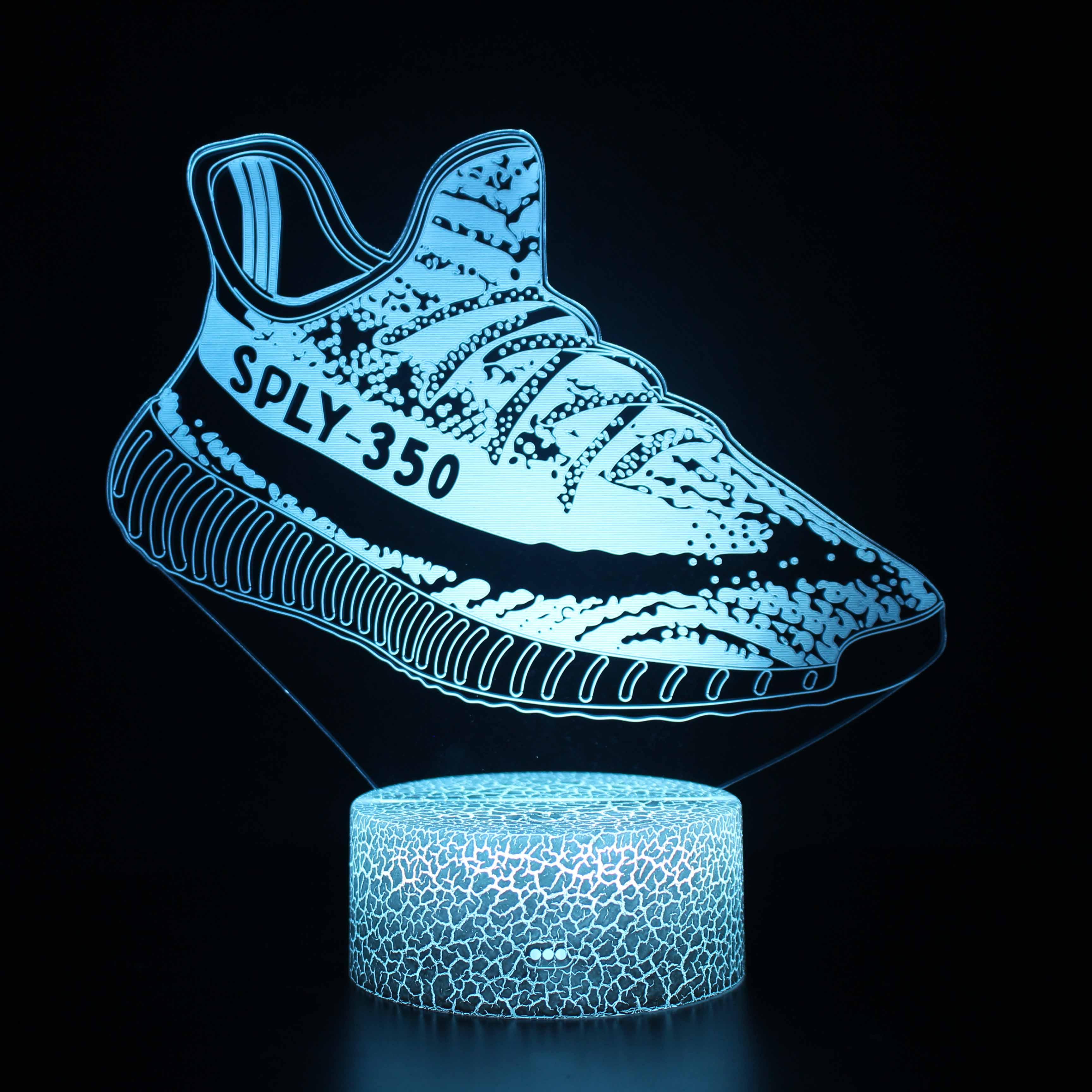 Sport Shoes 3D Optical Illusion Lamp For Home Decor And Lighting-3D Optical Lamp