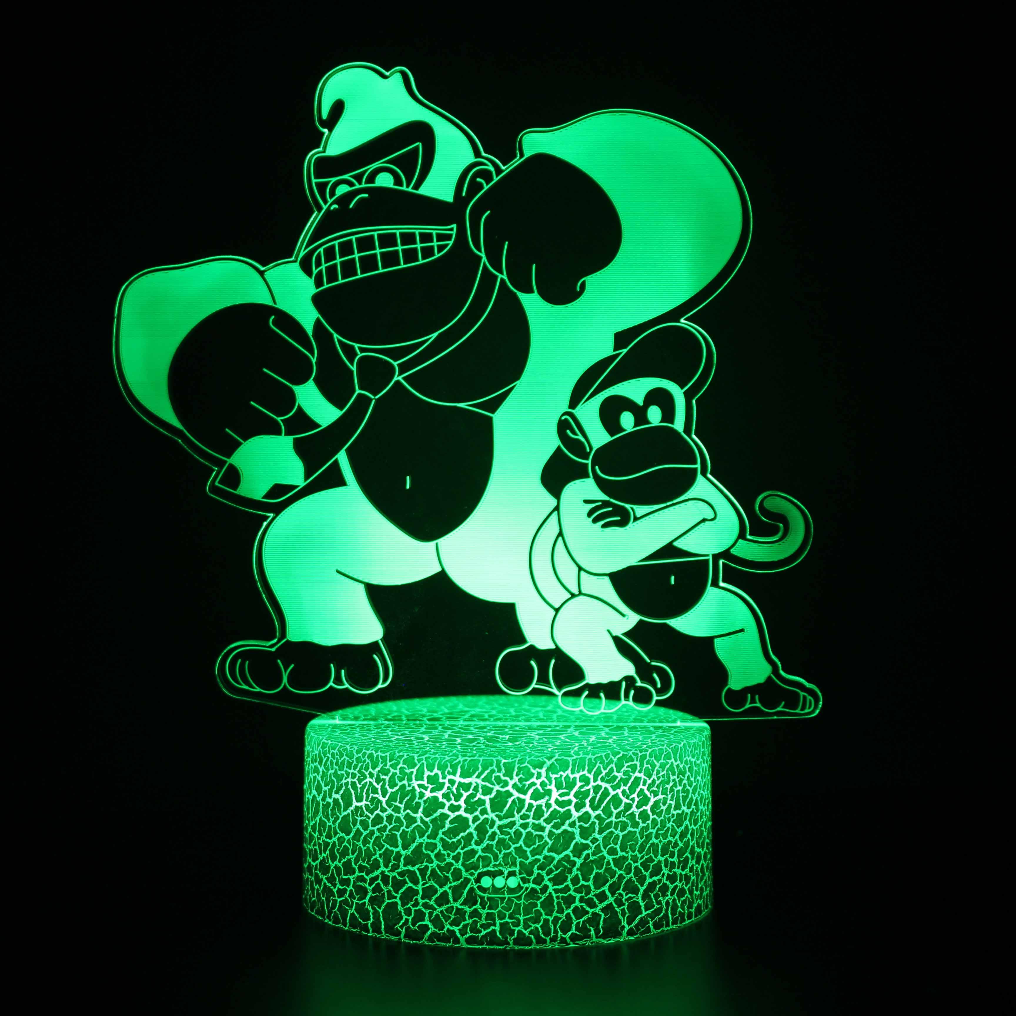 Donkey Diddy Kong Lamp-3D Optical Lamp