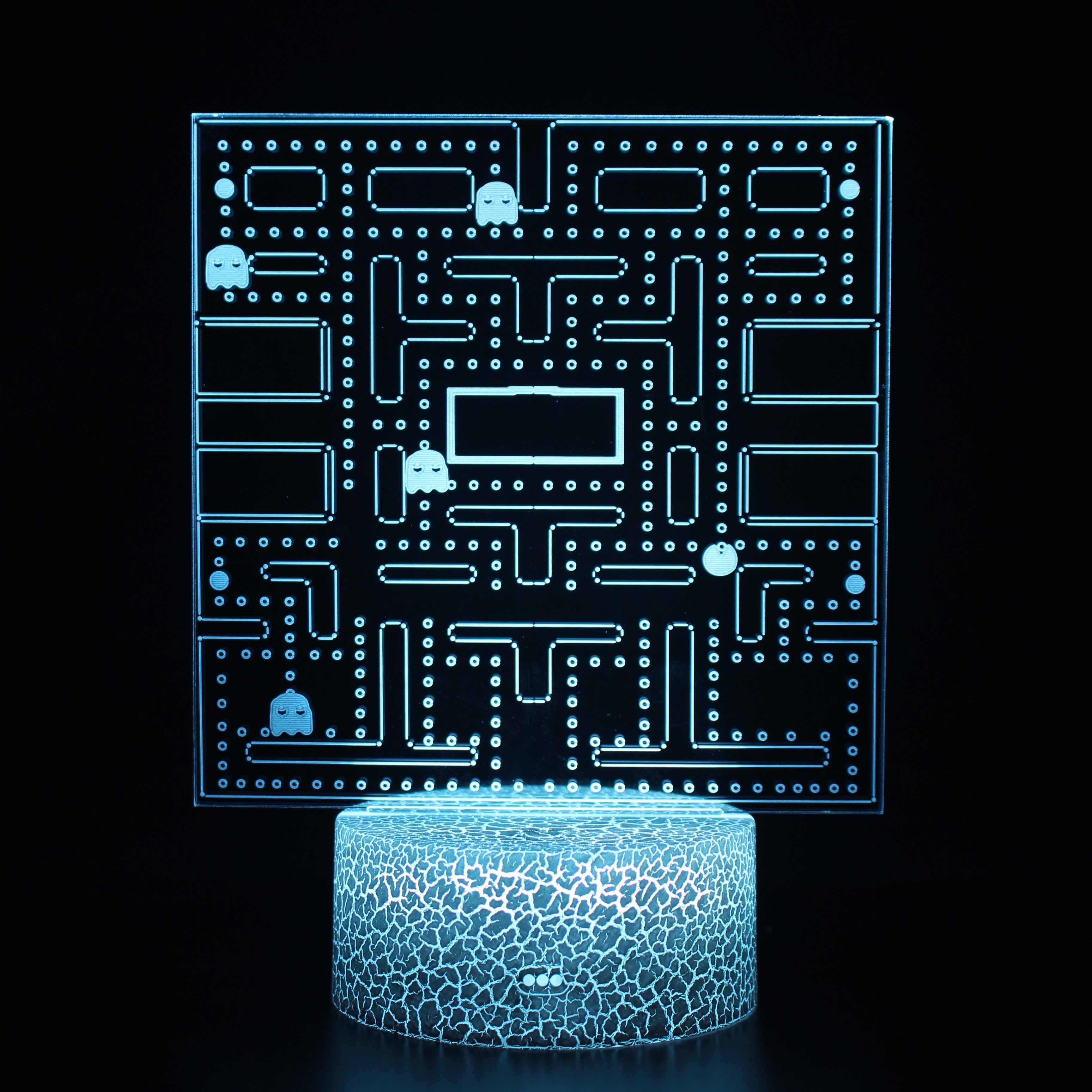 Pacman Game 3D Optical Illusion Lamp-3D Optical Lamp