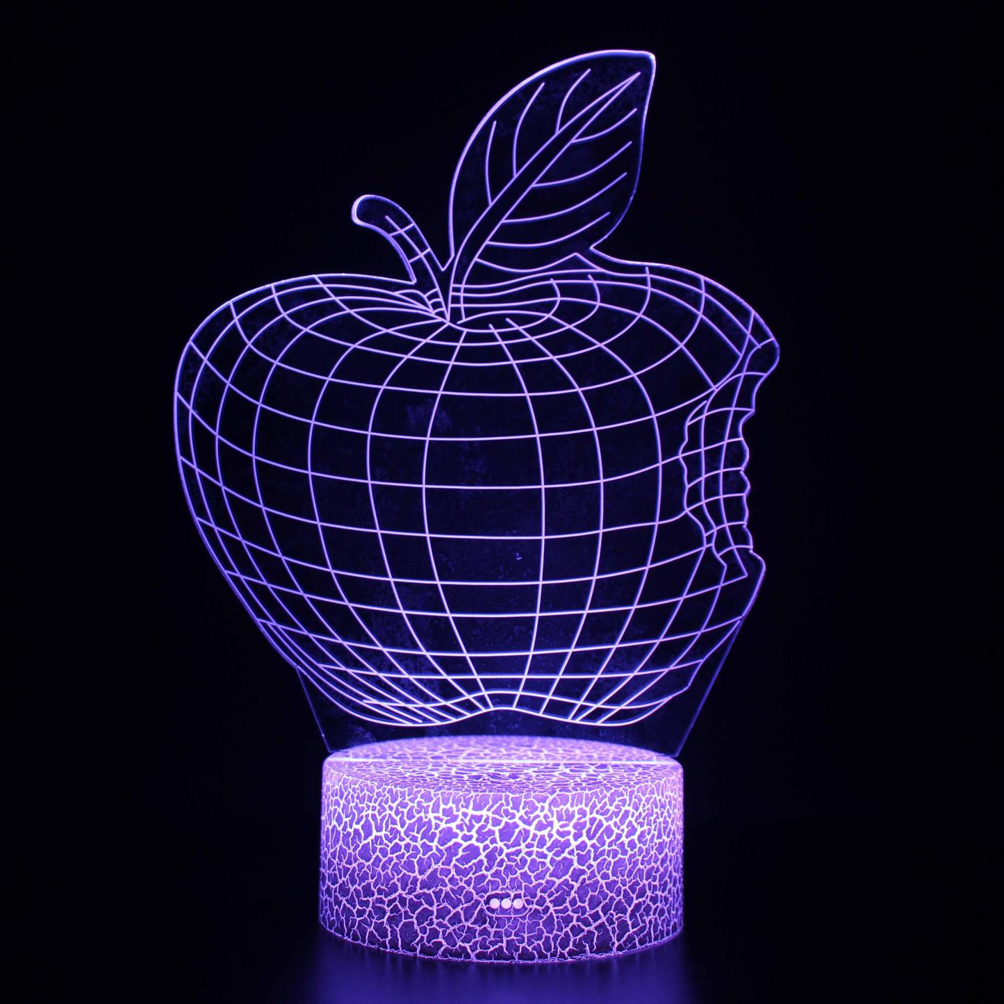 Apple 3D Optical Illusion Lamp - 3D Optical Lamp