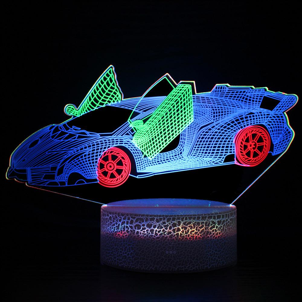 Sports Car 3D Lamp-3D Optical Lamp