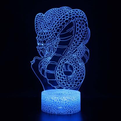 Realistic Snake 3D Optical Illusion Lamp - 3D Optical Lamp