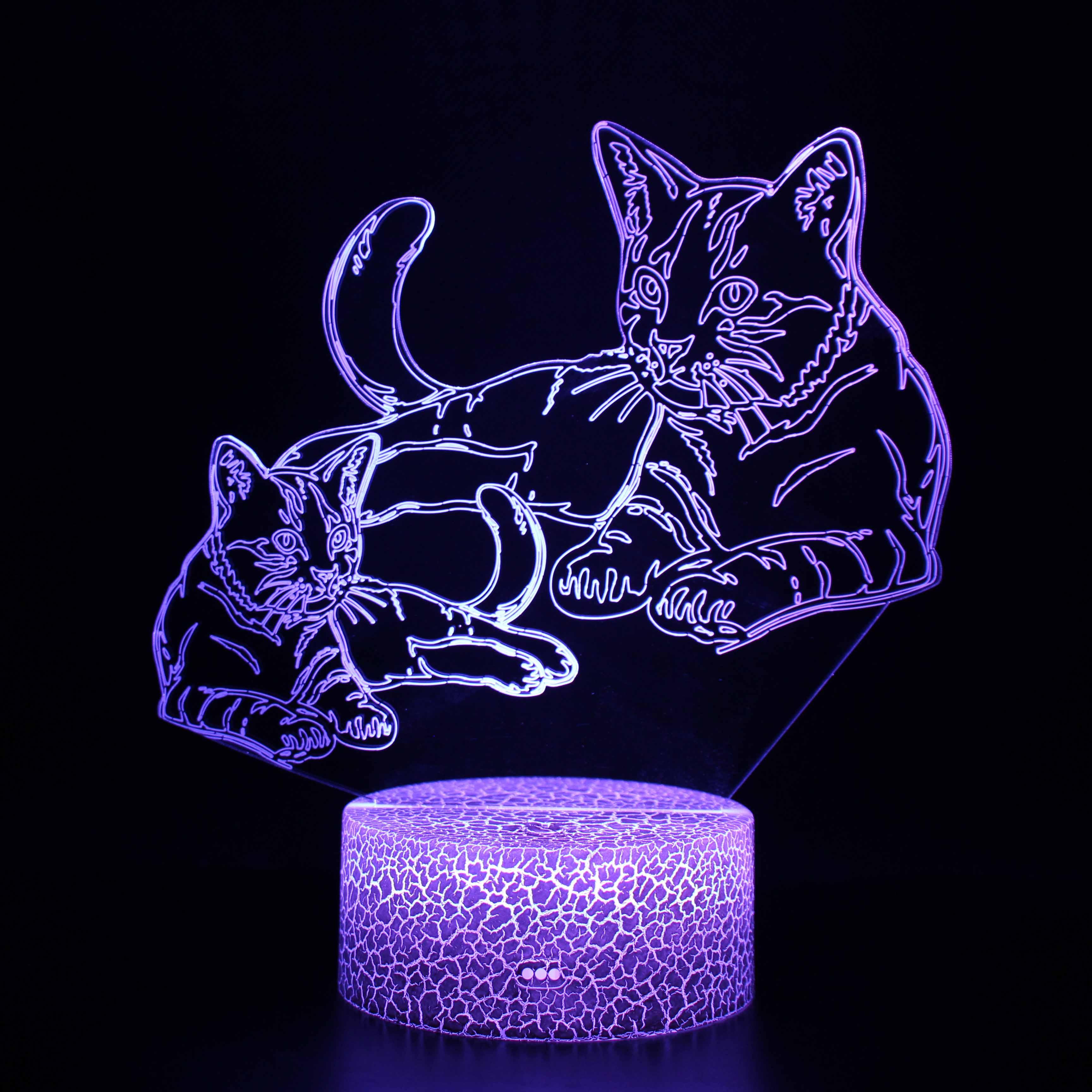 Cat 3D Optical Illusion Lamp-3D Optical Lamp