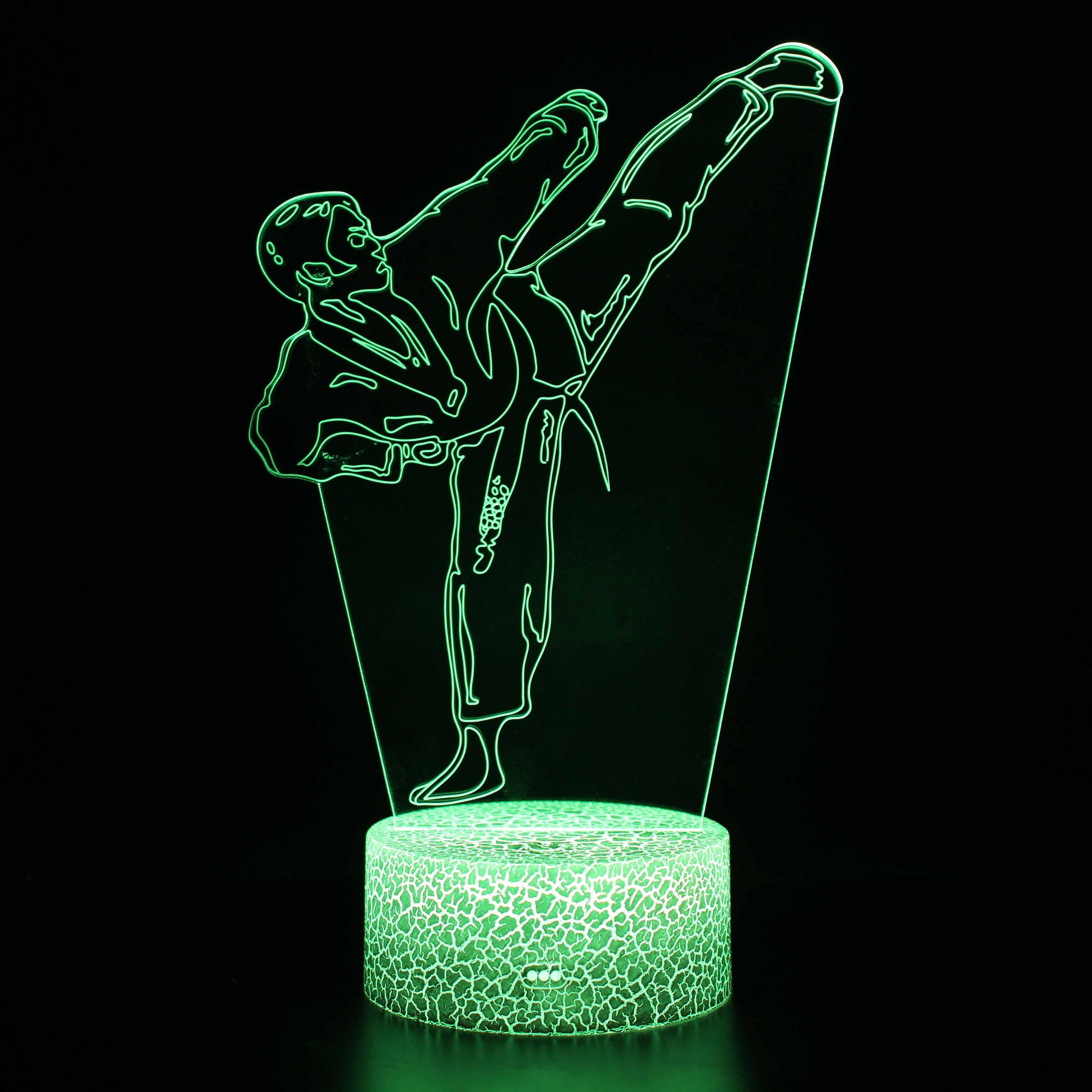 Karate 3D Optical Illusion Lamp - 3D Optical Lamp