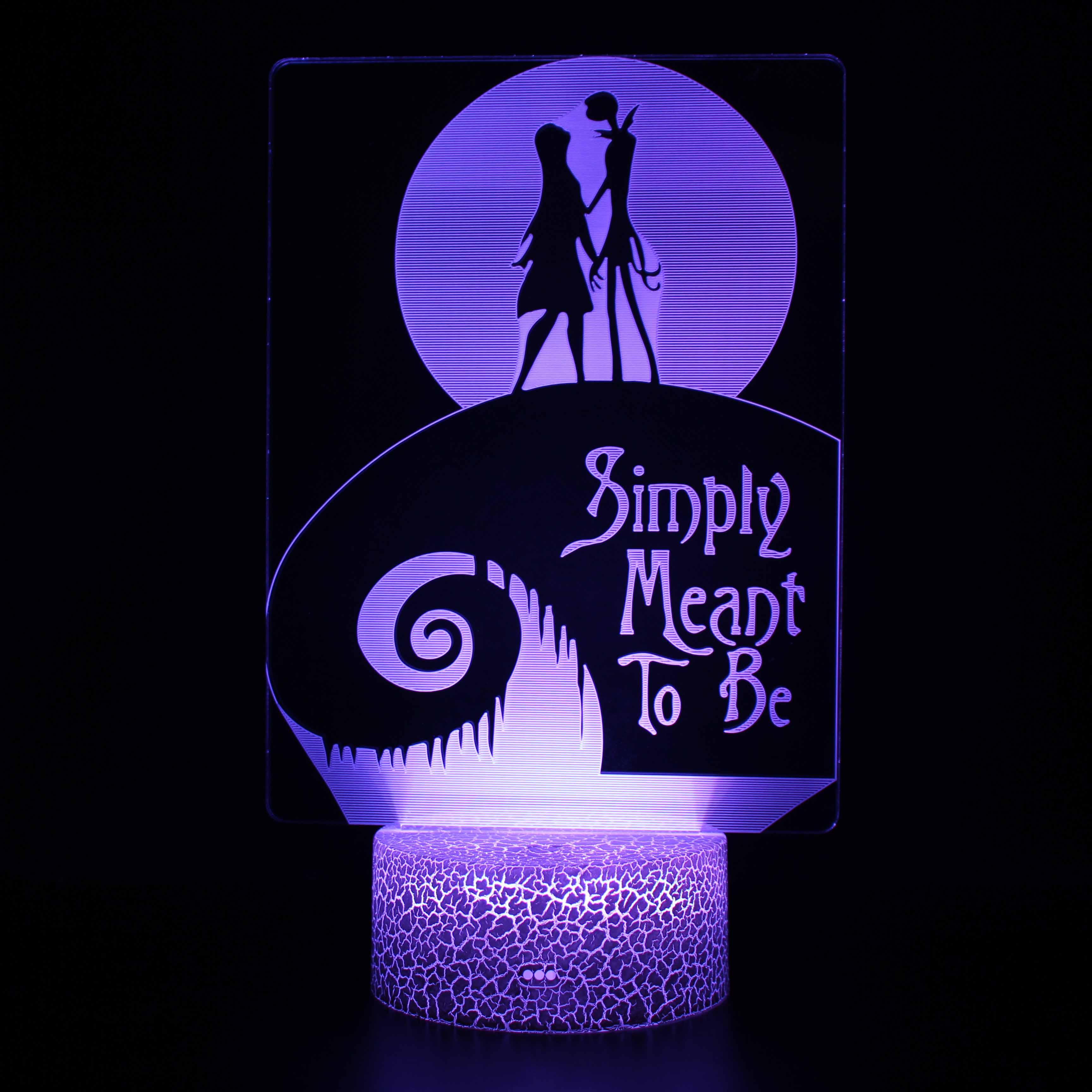 valentines day led lamp-3D Optical Lamp