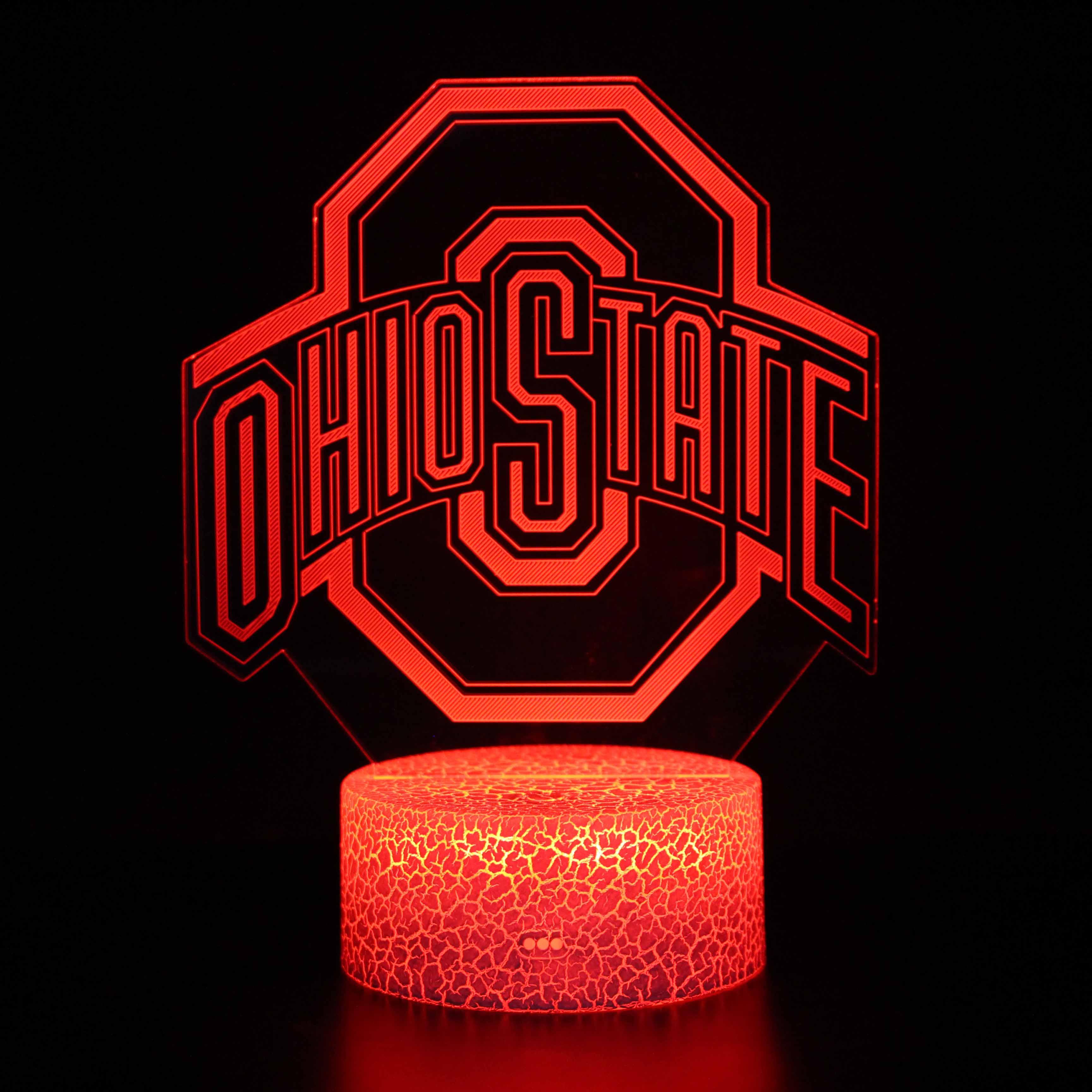 Ohio State 3D Optical Illusion Lamp - 3D Optical Lamp