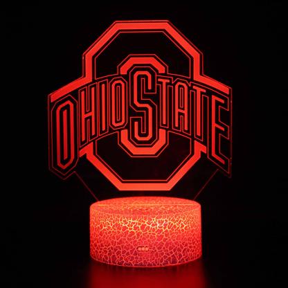 Ohio State 3D Optical Illusion Lamp - 3D Optical Lamp