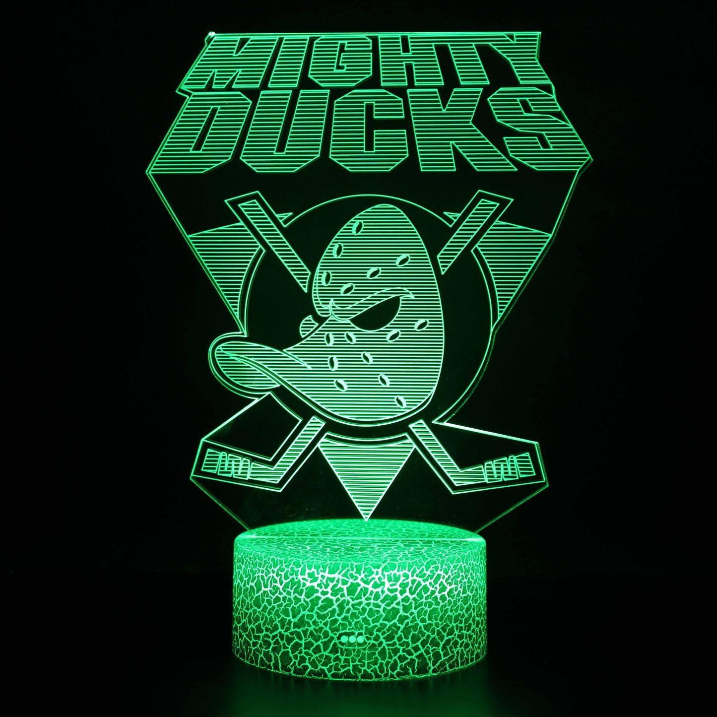 Mighty Ducks Hockey Lamp 3D Optical Illusion Light for Home-3D Optical Lamp