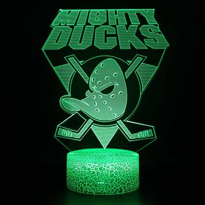 Mighty Ducks Hockey Lamp 3D Optical Illusion Light for Home-3D Optical Lamp