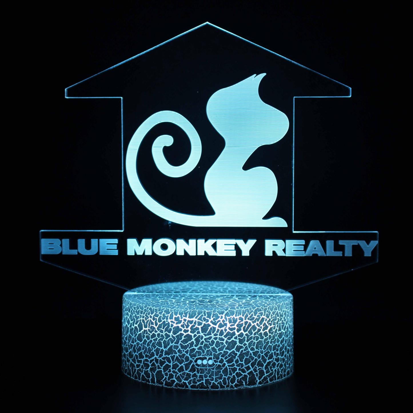 Blue Monkey Reality 3D Optical Illusion Lamp - 3D Optical Lamp