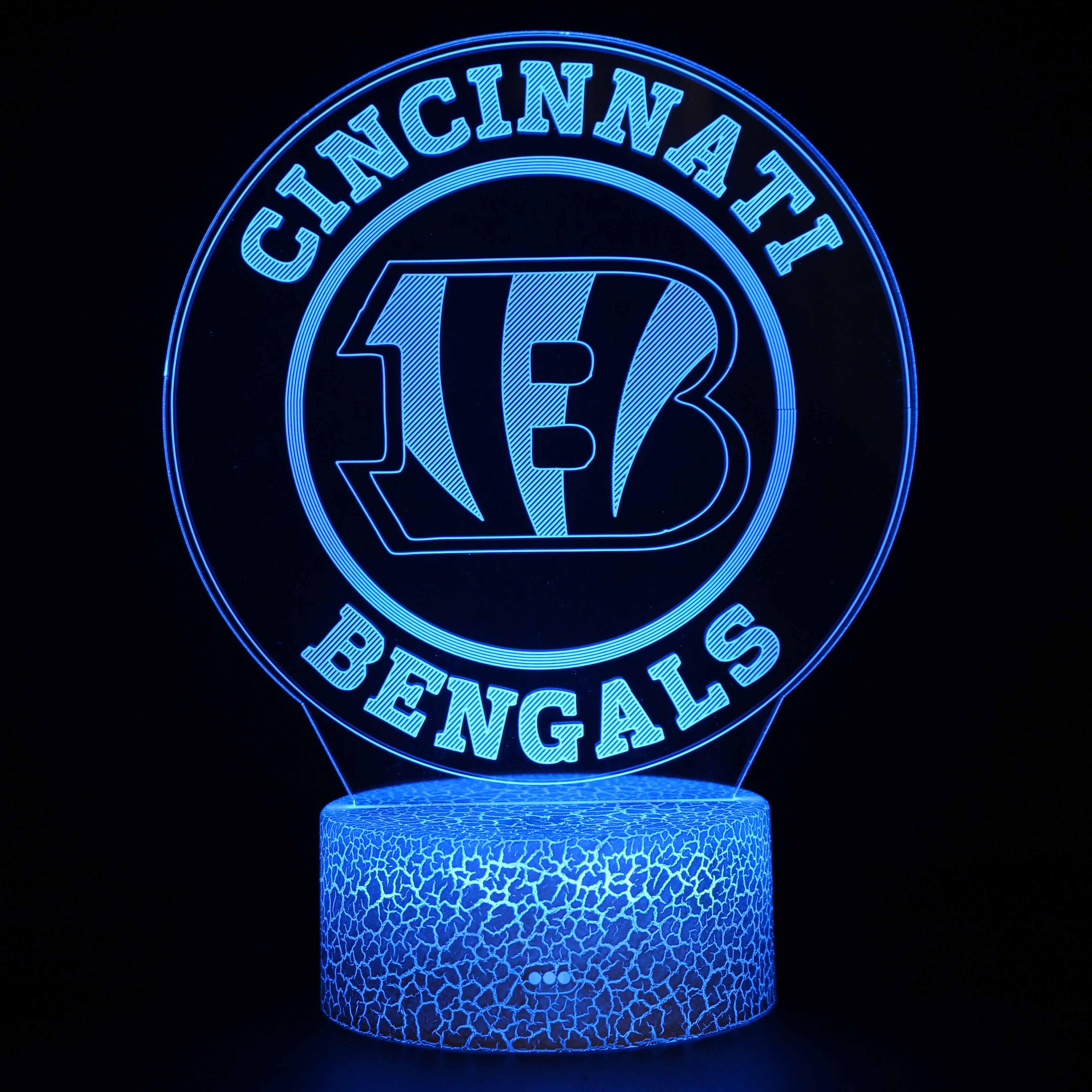 Cincinnati Bengals 3D Optical Illusion Lamp-3D Optical Lamp