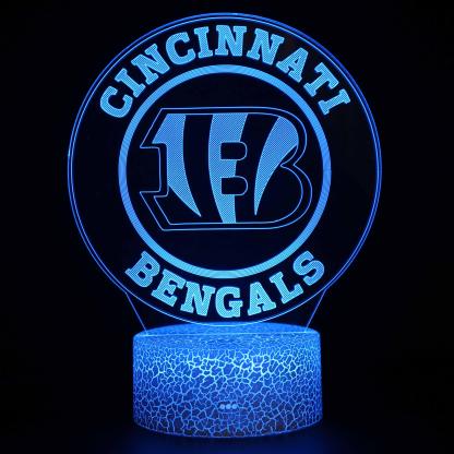 Cincinnati Bengals 3D Optical Illusion Lamp - 3D Optical Lamp