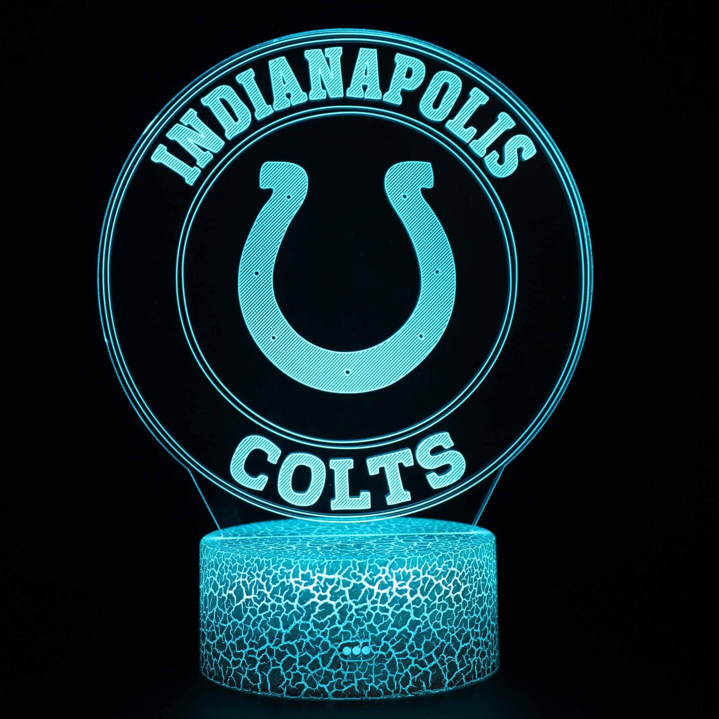 Indianapolis Colts 3D Optical Illusion Lamp - 3D Optical Lamp