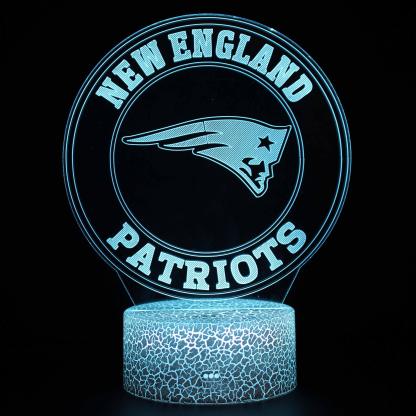 New England Patriots 3D Optical Illusion Lamp-3D Optical Lamp