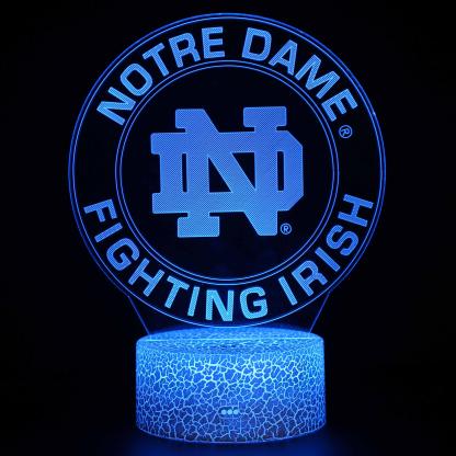 Notre Dame Fighting Irish 3D Optical Illusion Lamp-3D Optical Lamp