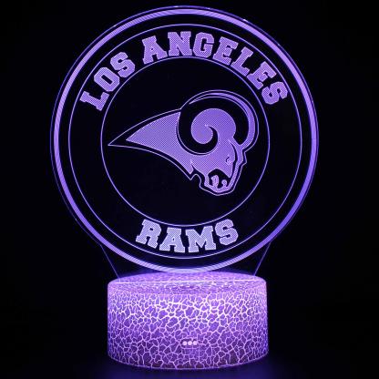 Los Angeles Rams 3D Optical Illusion Lamp - 3D Optical Lamp