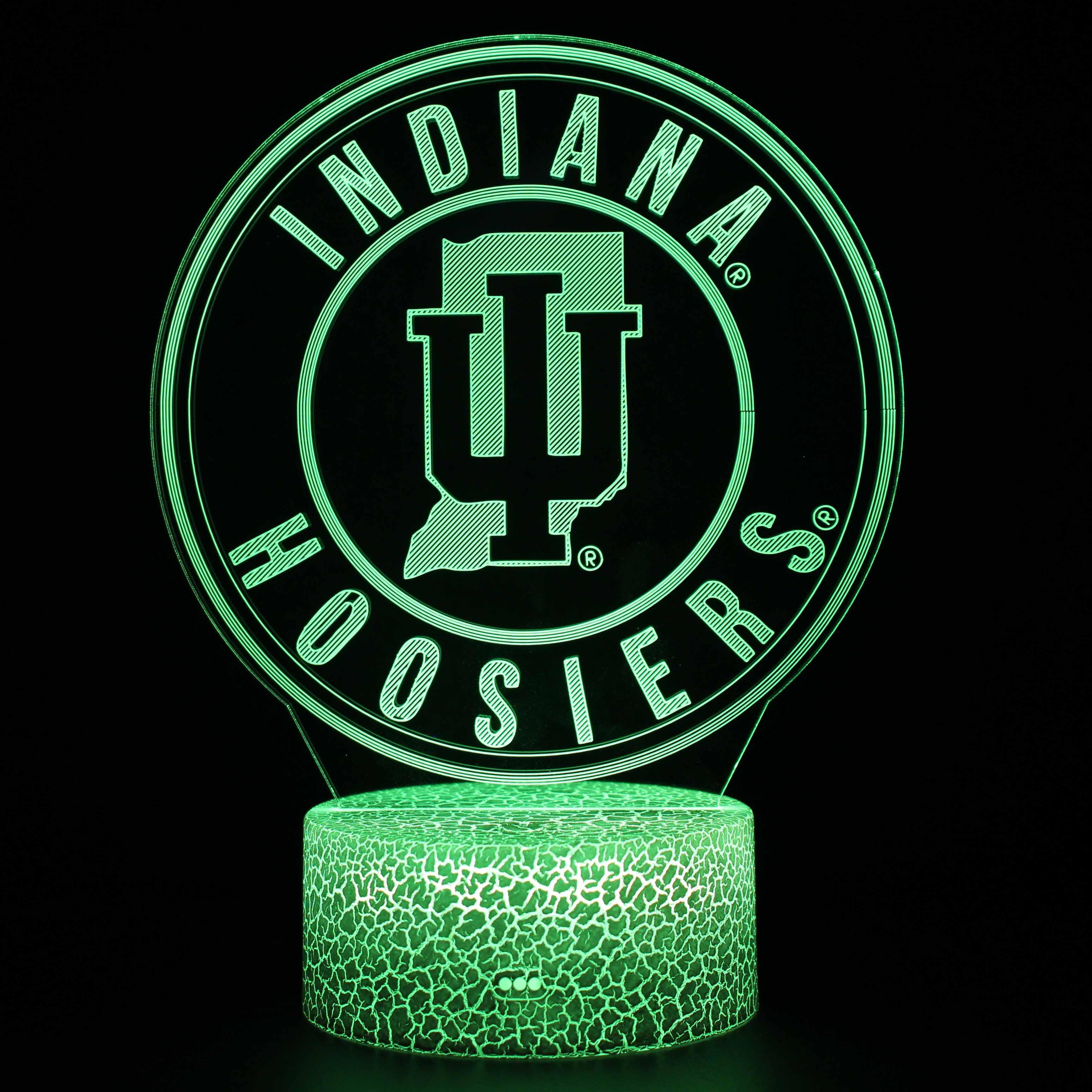 Indiana Hoosiers 3D Optical Illusion Lamp-3D Optical Lamp