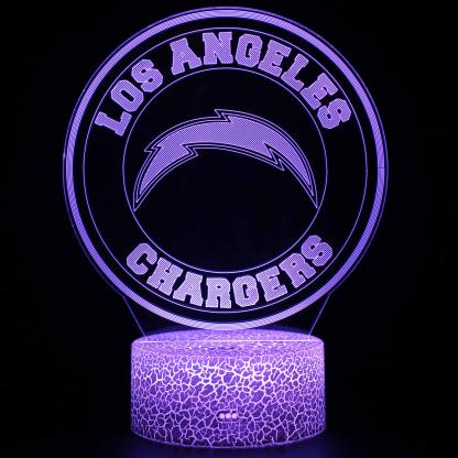 Los Angeles Chargers 3D Optical Illusion Lamp - 3D Optical Lamp