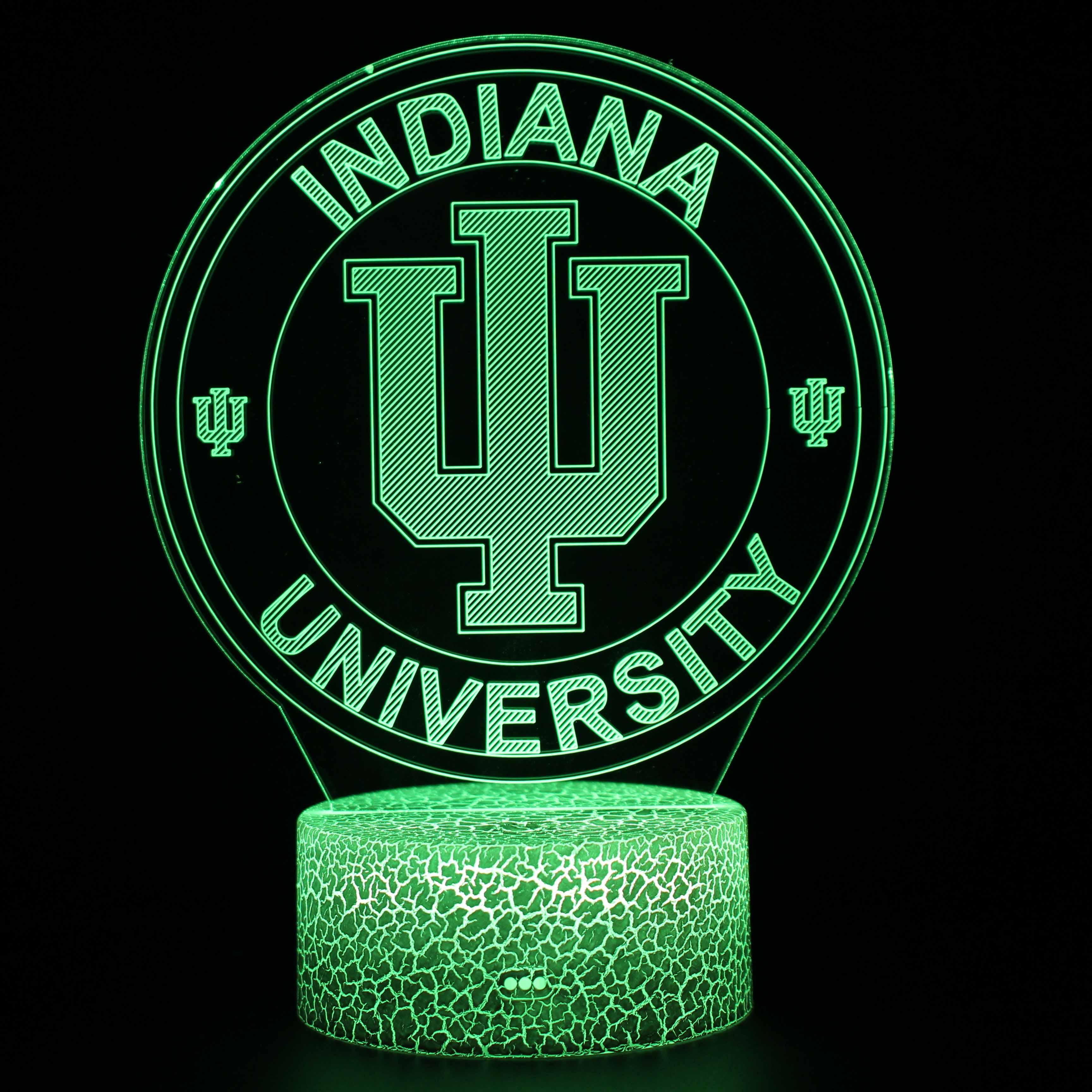 3D Optical Illusion Indiana University Lamp-3D Optical Lamp