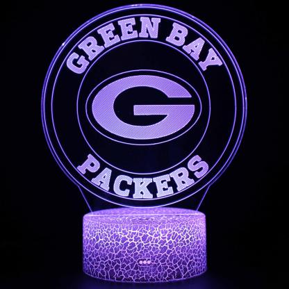Green Bay Packers 3D Optical Illusion Lamp - 3D Optical Lamp