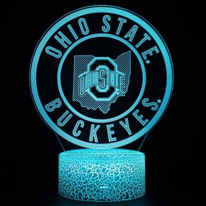 3D Optical Illusion Ohio State Buckeyes Lamp-3D Optical Lamp