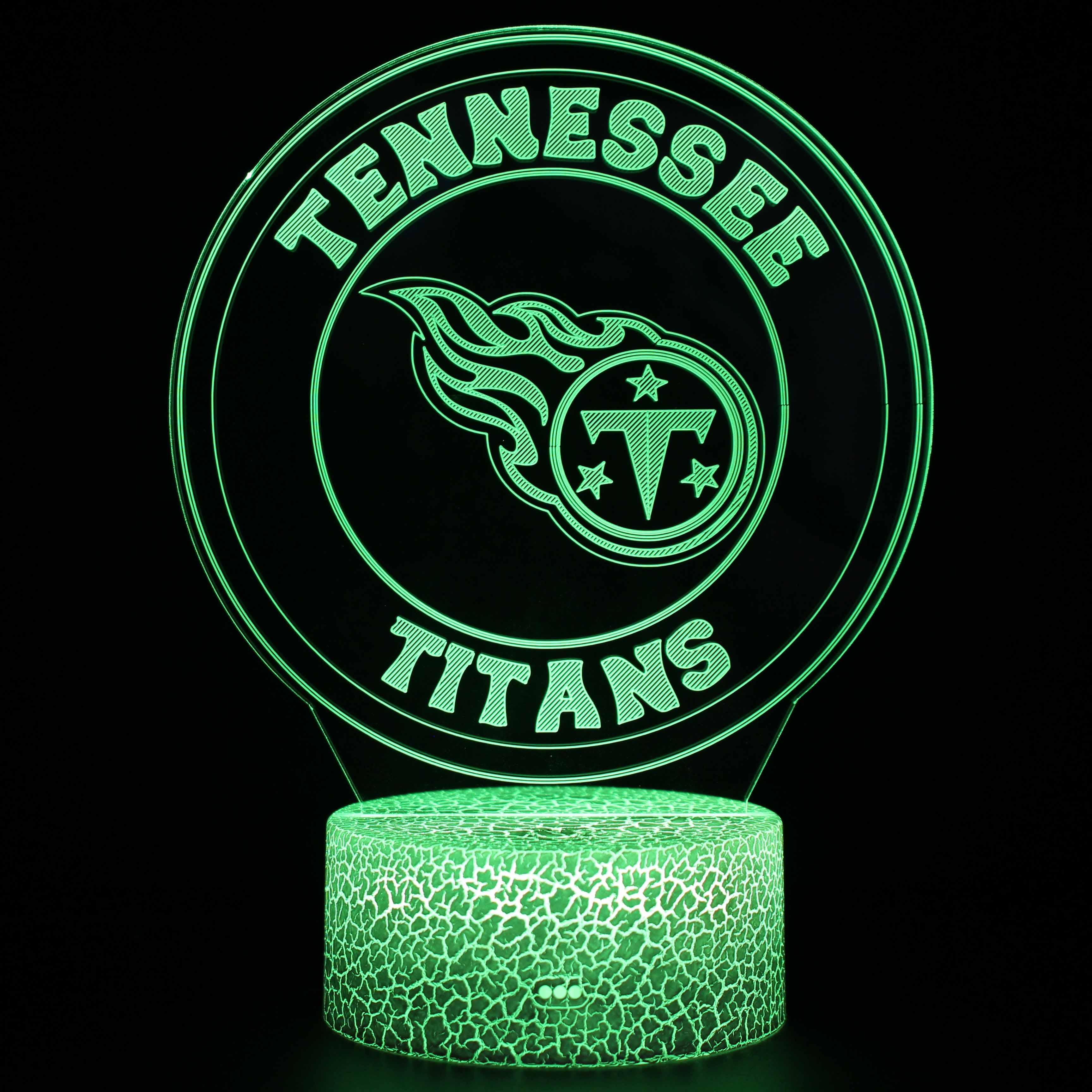 Decorative 3D Optical Illusion Tennessee Titans  Lamp-3D Optical Lamp