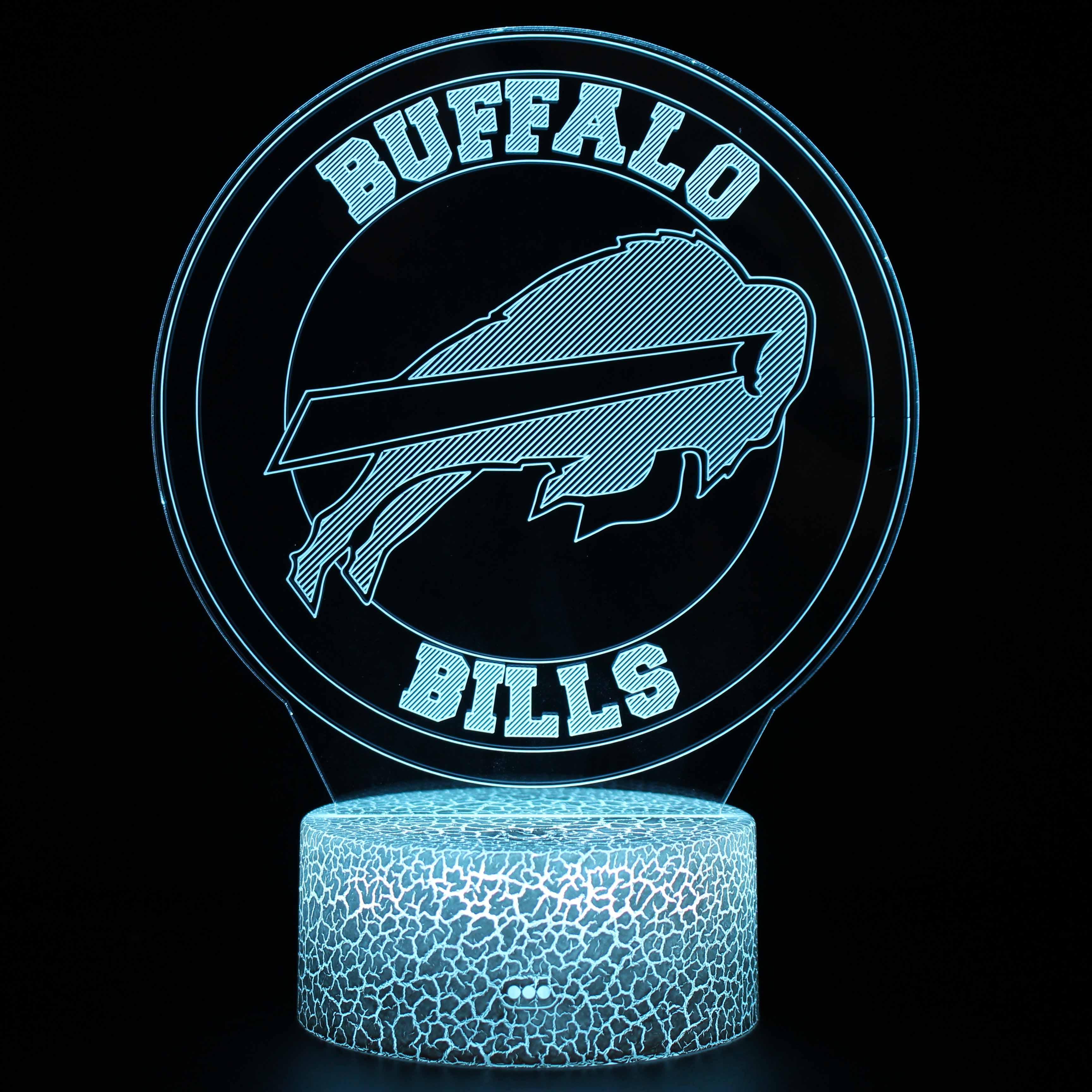 Decorative 3D Optical Illusion Buffalo Bills Lamp-3D Optical Lamp