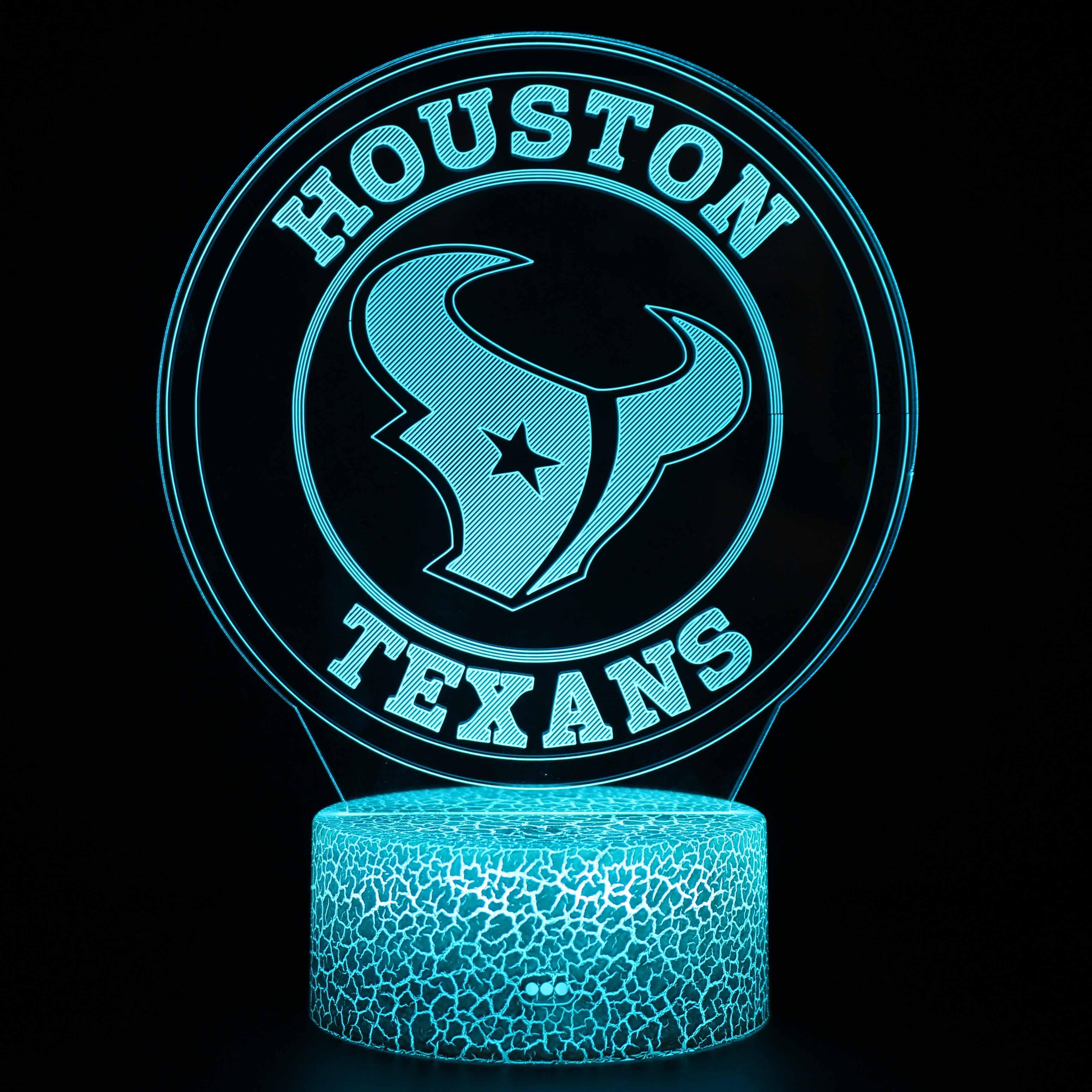 Houston Texans 3D Optical Illusion Lamp-3D Optical Lamp