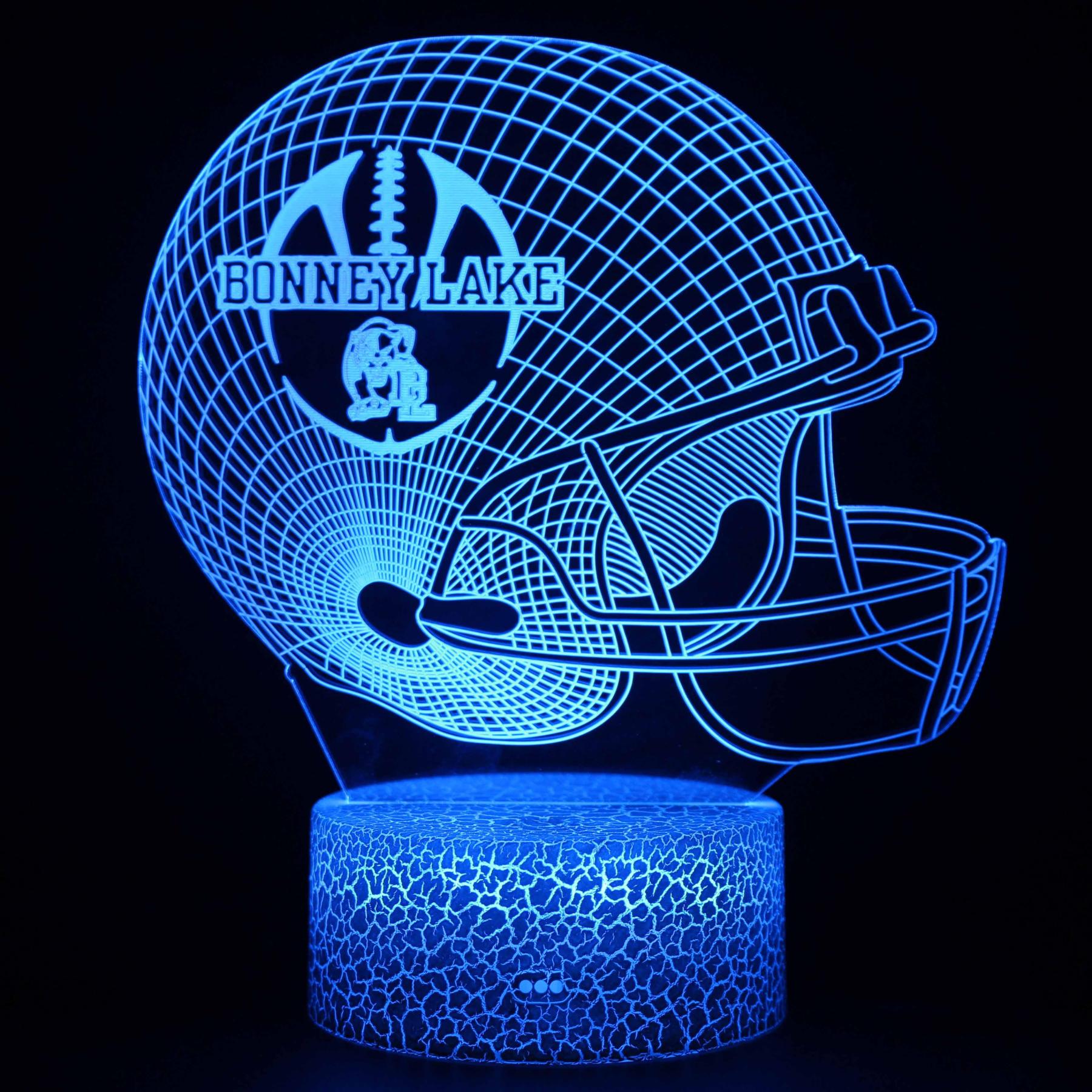 Bonney Lake Helmet 3D Optical Illusion Lamp-3D Optical Lamp