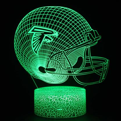Atlanta Falcons Football Helmet 3D Optical Illusion Lamp-3D Optical Lamp