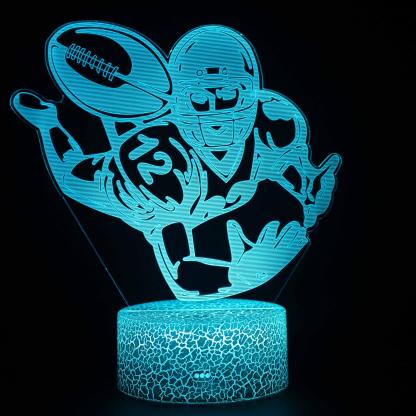Football Player Themed 3D Optical Illusion LED Night Light-3D Optical Lamp