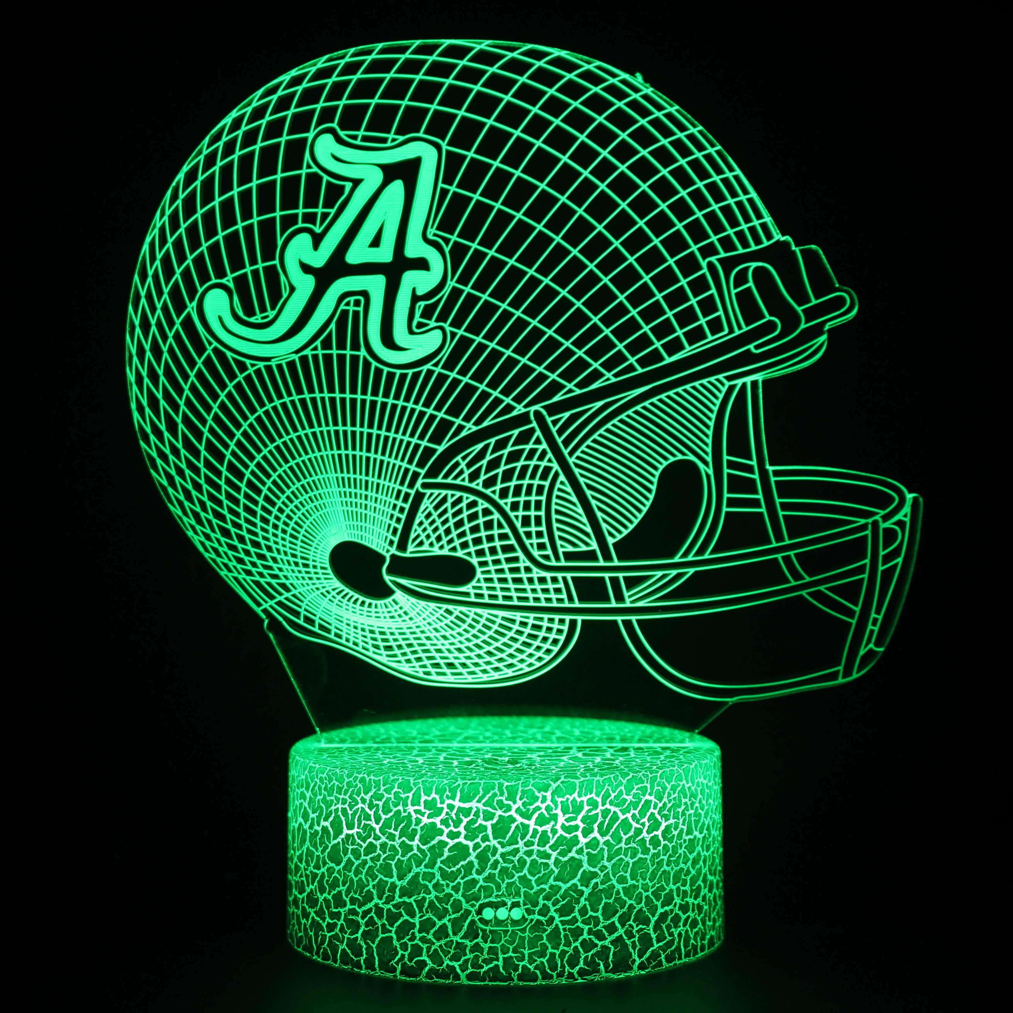 Alabama Football Helmet 3D Optical Illusion Lamp-3D Optical Lamp