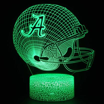 Alabama Football Helmet 3D Optical Illusion Lamp-3D Optical Lamp