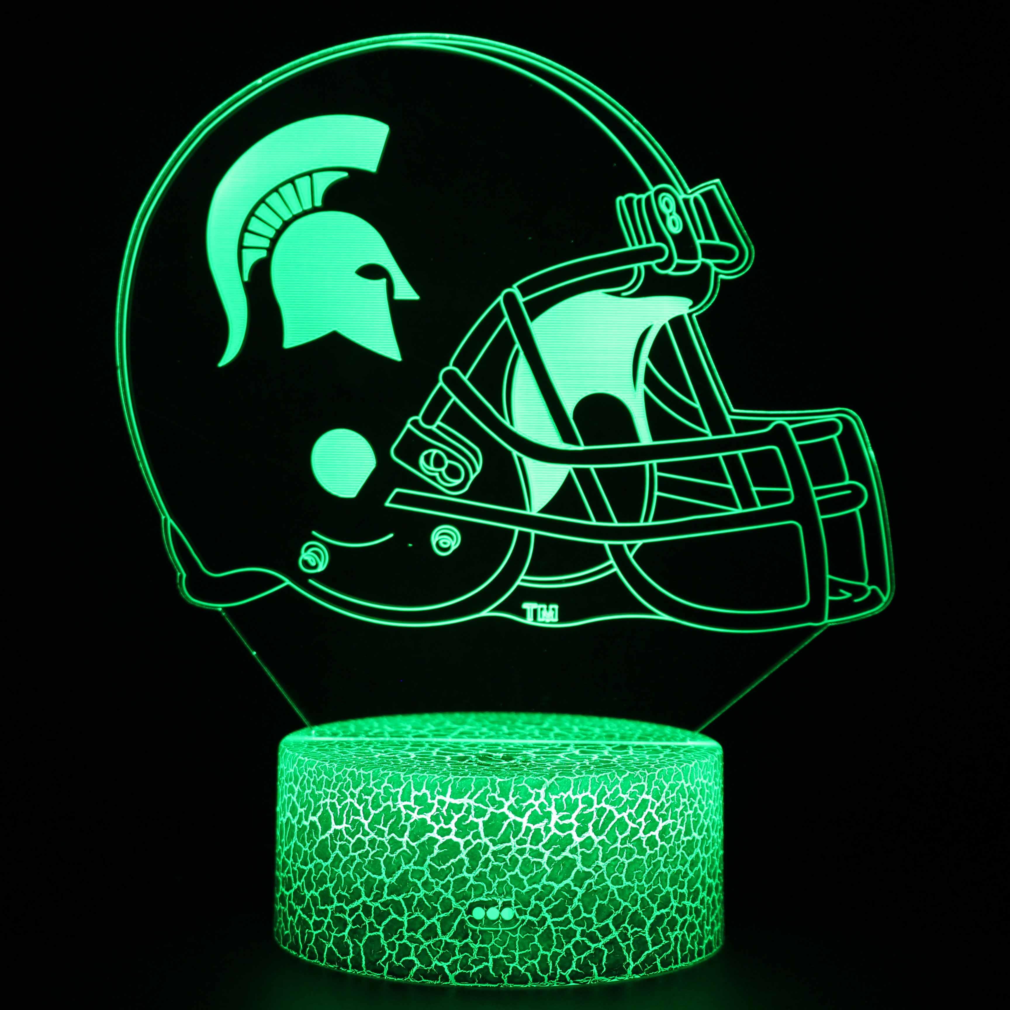 Trojan Football Helmet 3D Optical Illusion Lamp-3D Optical Lamp