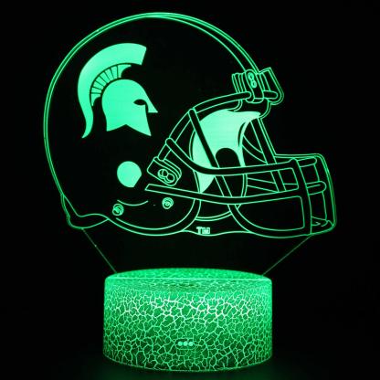 Trojan Football Helmet 3D Optical Illusion Lamp - 3D Optical Lamp