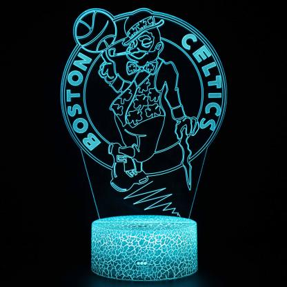 Boston Celtics Basketball 3D Optical Illusion Lamp - 3D Optical Lamp