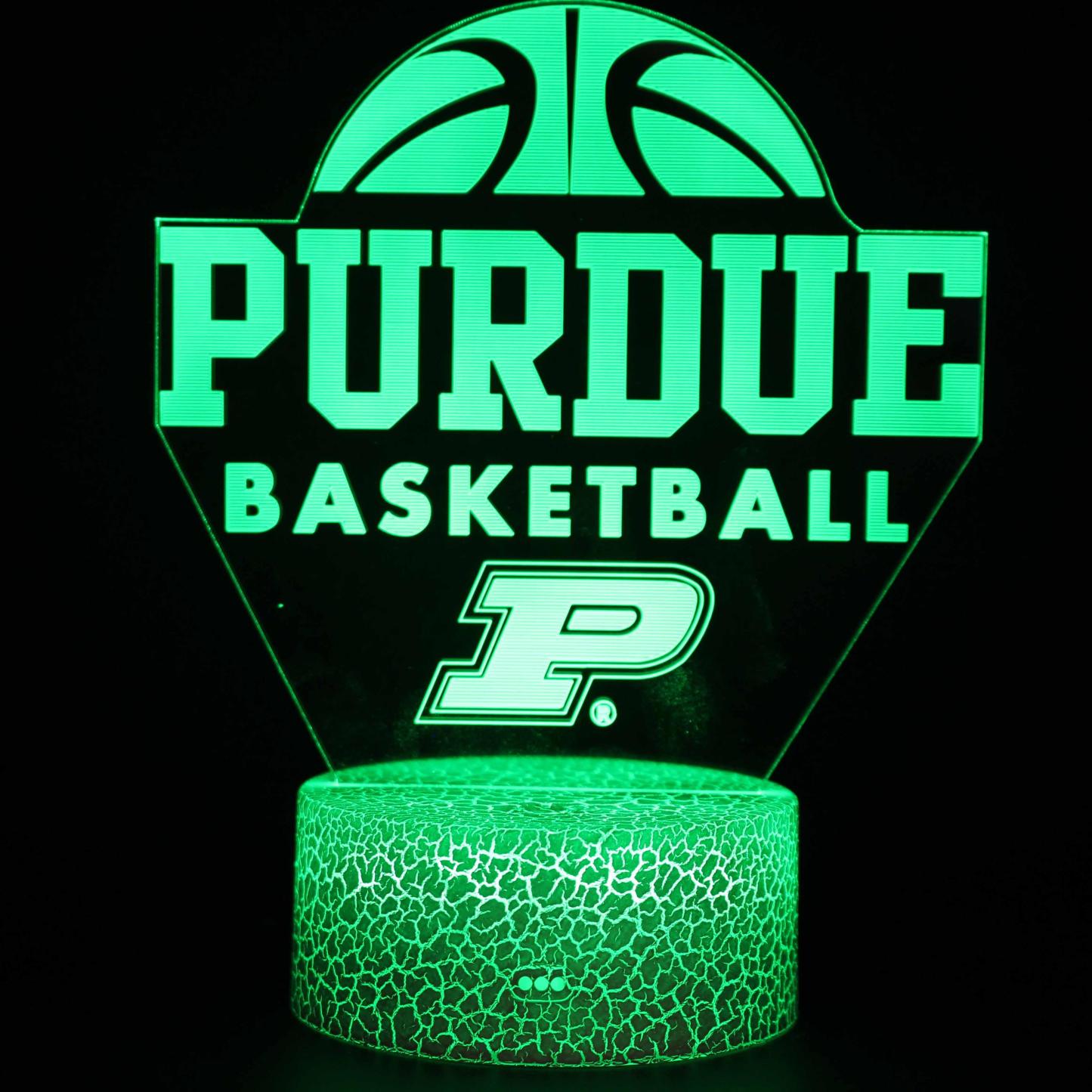 Purdue Basketball 3D Optical Illusion Lamp - 3D Optical Lamp