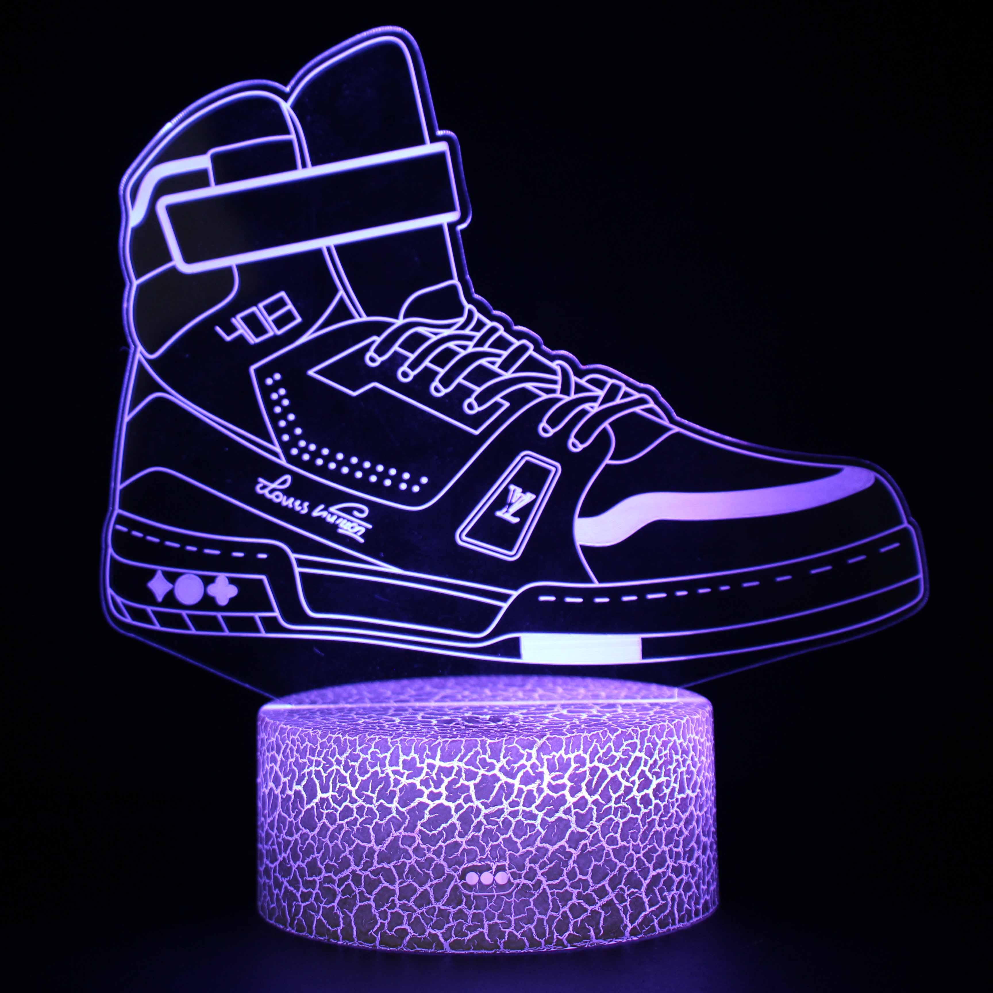 Basketball Shoes 3D Optical Illusion Lamp For Decor And Lighting-3D Optical Lamp