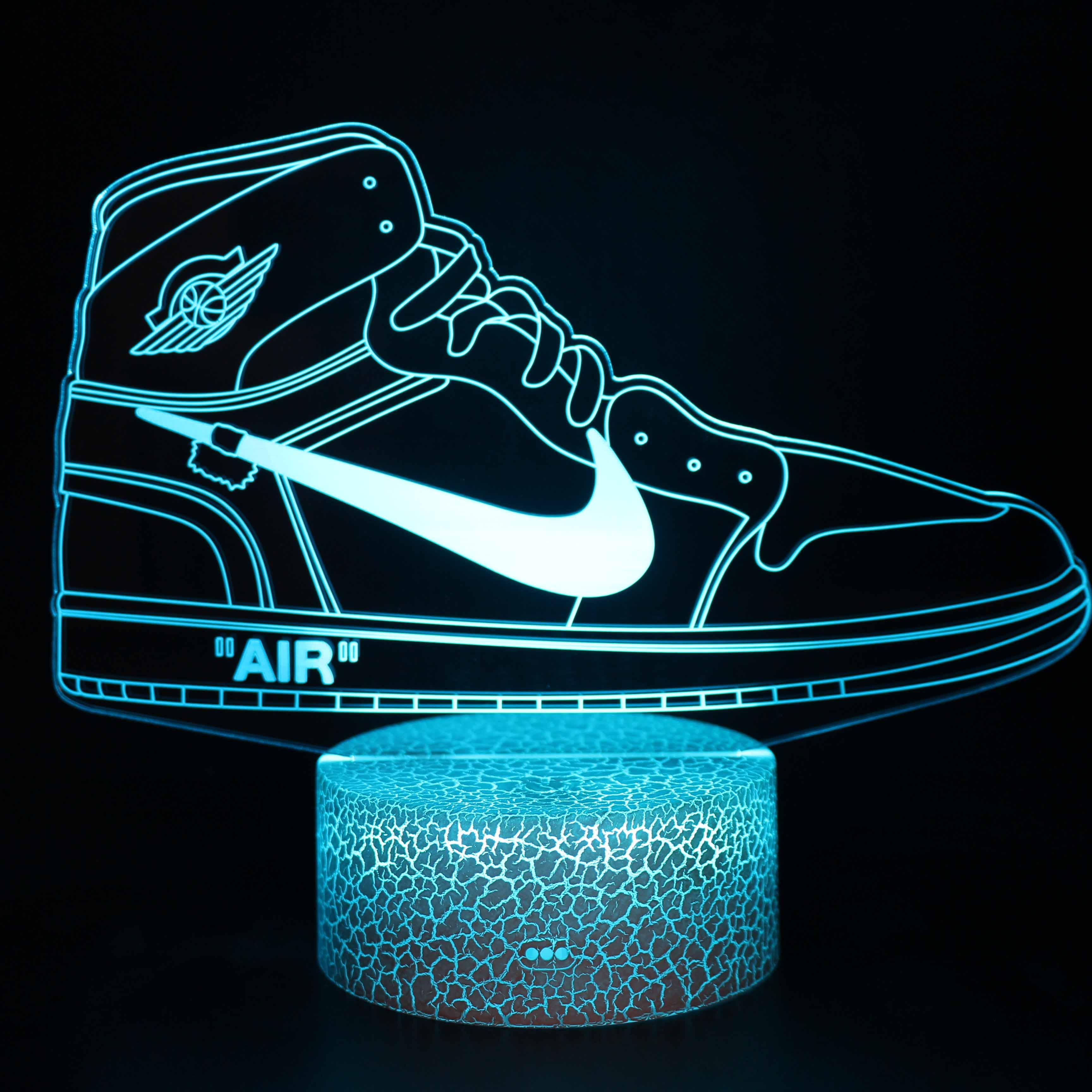 Basketball Shoes 3D Optical Illusion Lamp - 3D Optical Lamp
