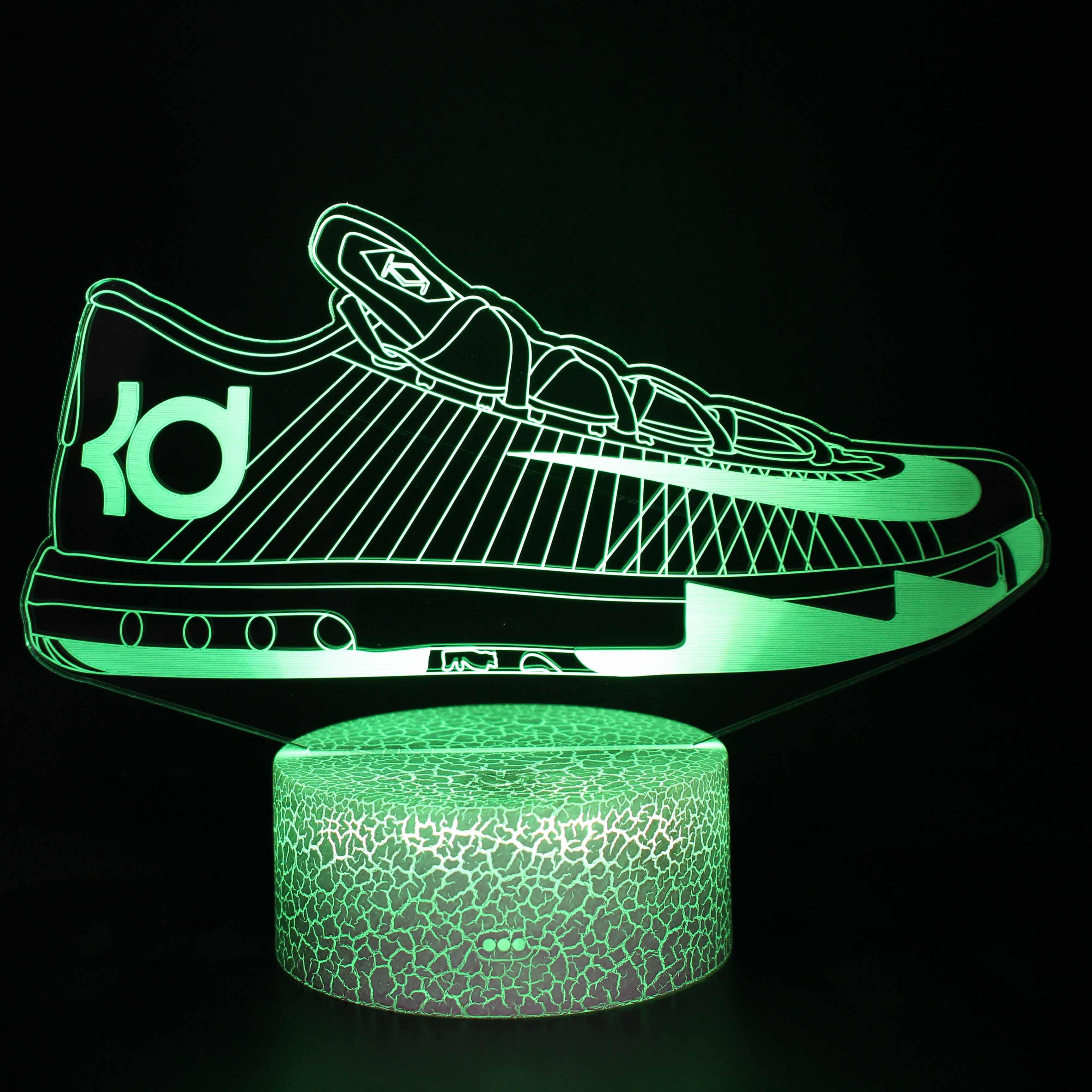 Basketball Shoes 3D Optical Illusion Lamp For Futuristic Design-3D Optical Lamp