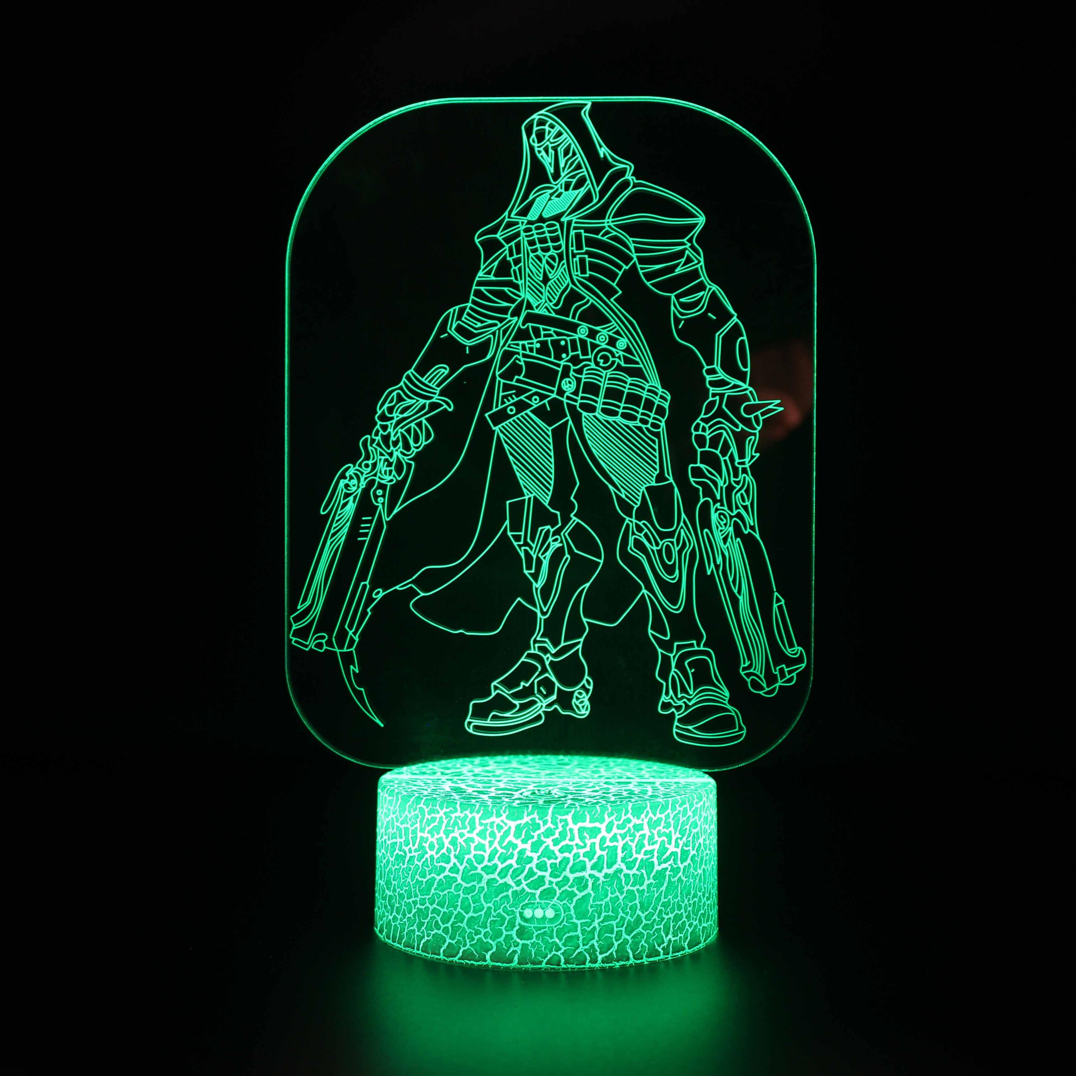 Overwatch Character 3D Optical Illusion Lamp - 3D Optical Lamp