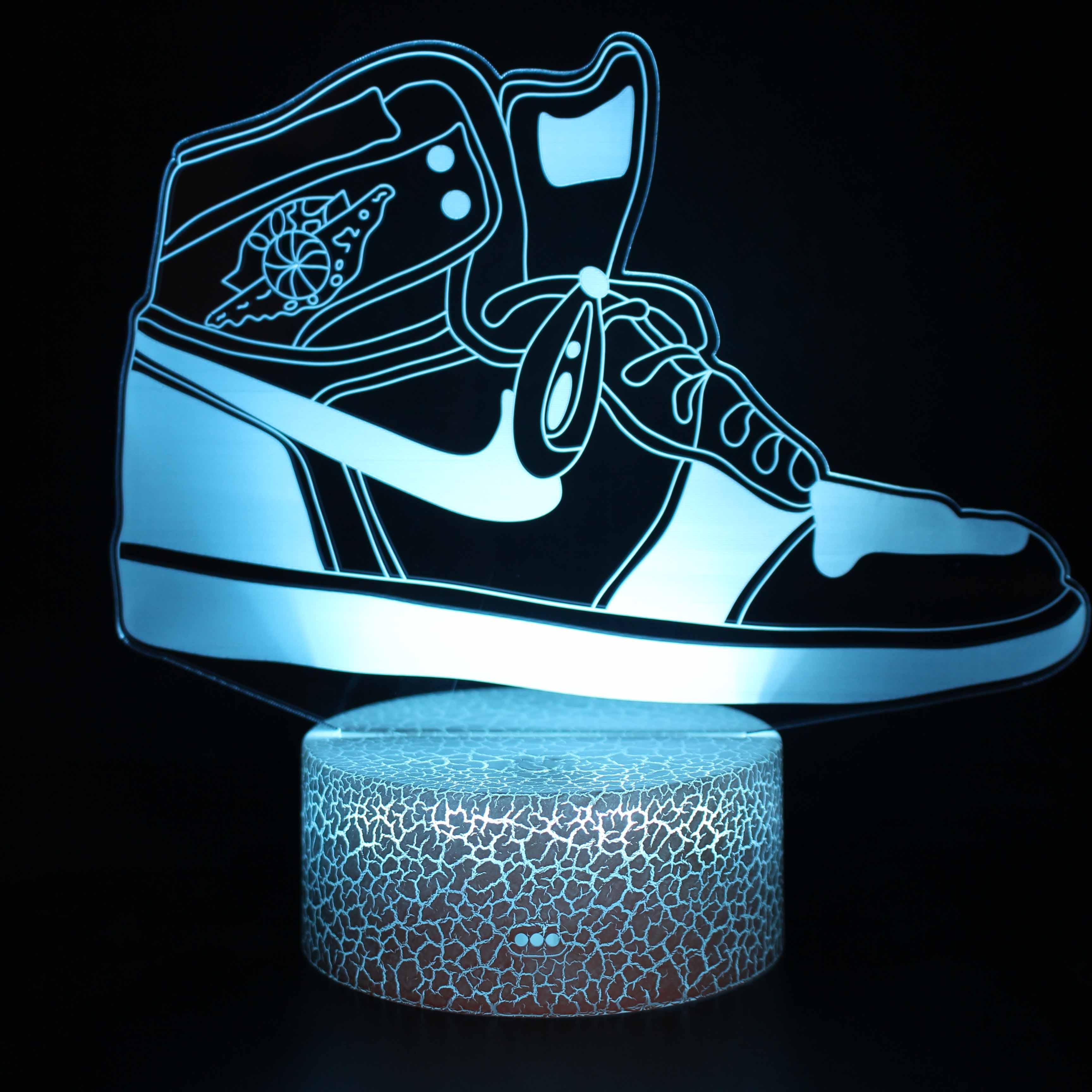 Basketball Shoes 3D Optical Illusion Lamp - 3D Optical Lamp