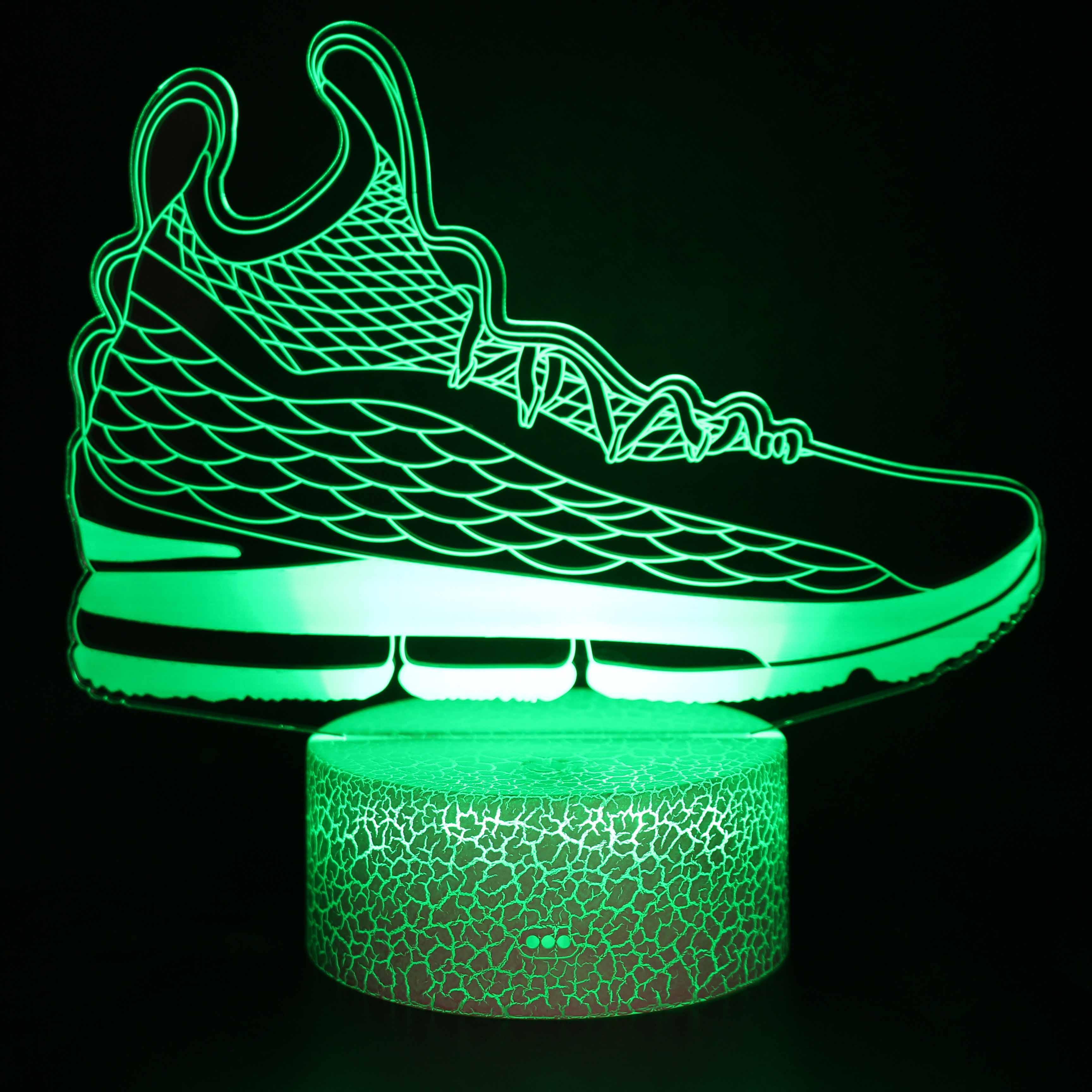 Basketball Shoes 3D Optical Illusion Lamp - 3D Optical Lamp