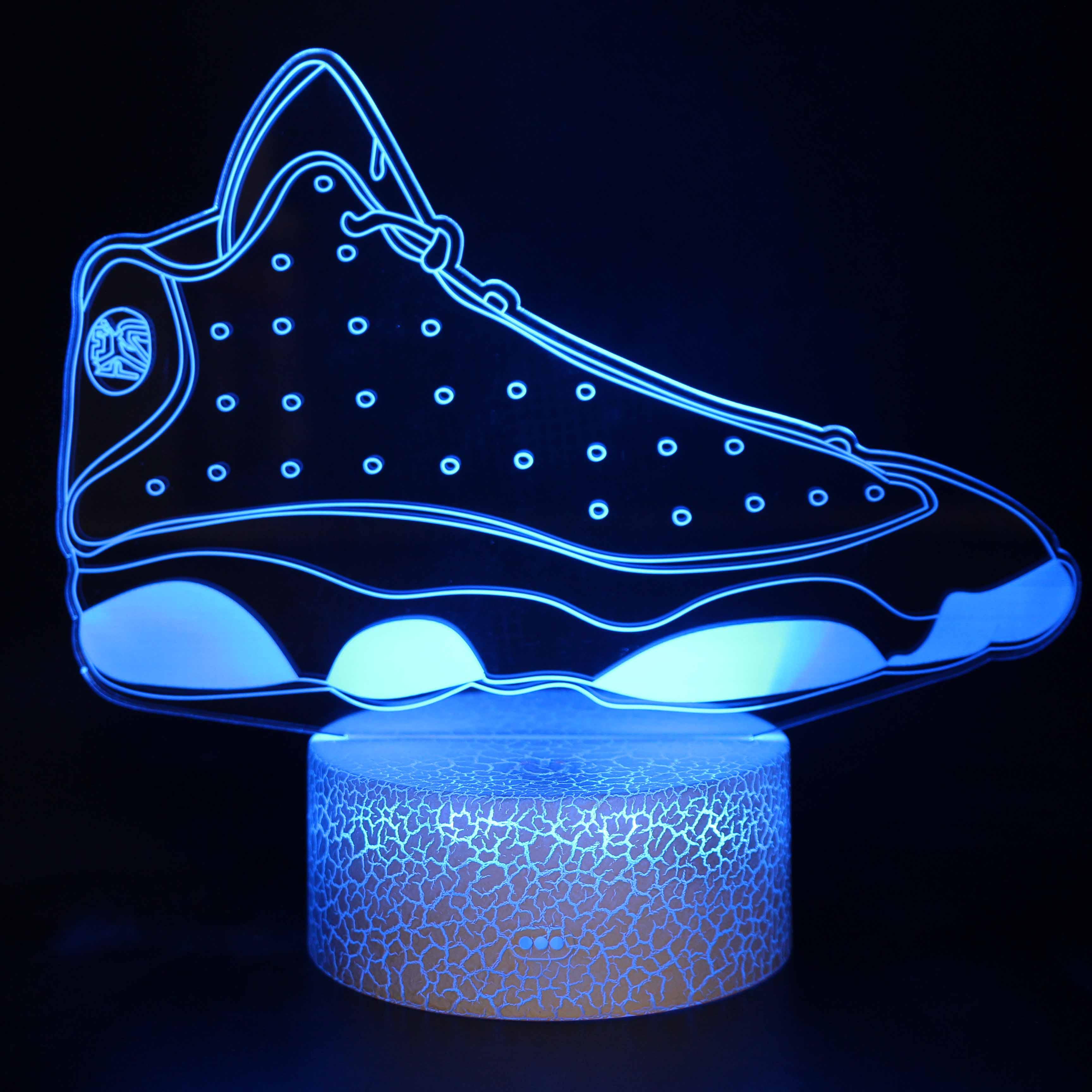 Basketball Shoes 3D Optical Illusion Lamp - 3D Optical Lamp
