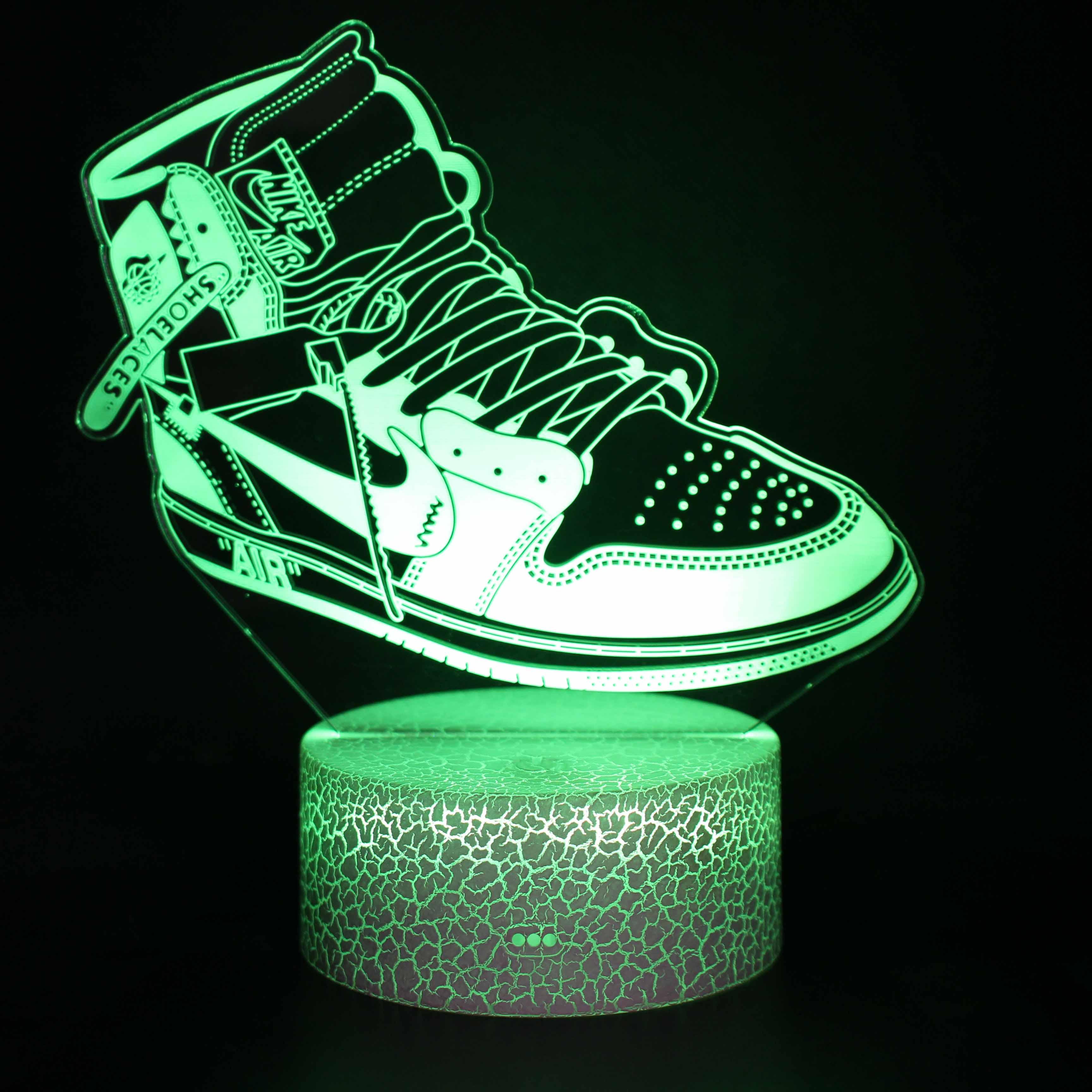 Basketball Shoes 3D Optical Illusion Lamp - 3D Optical Lamp